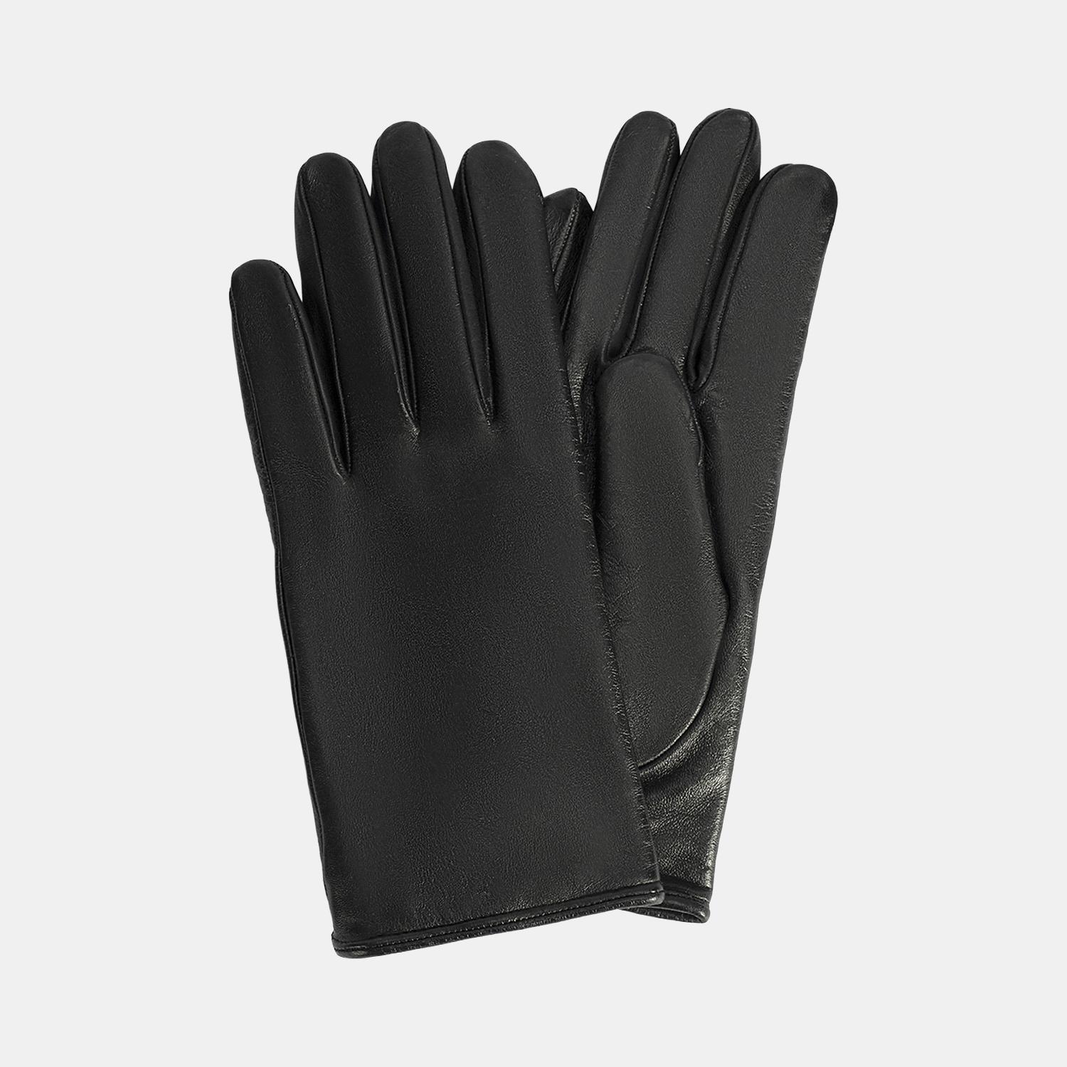 Siyah Kadın Deri Eldiven