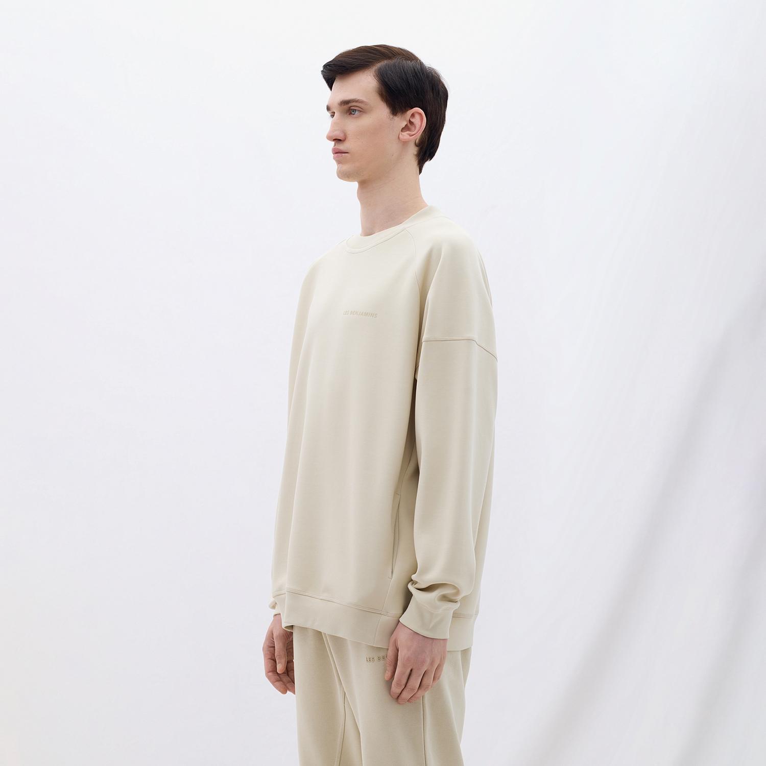 Les Benjamins Classics Erkek Krem Sweatshirt