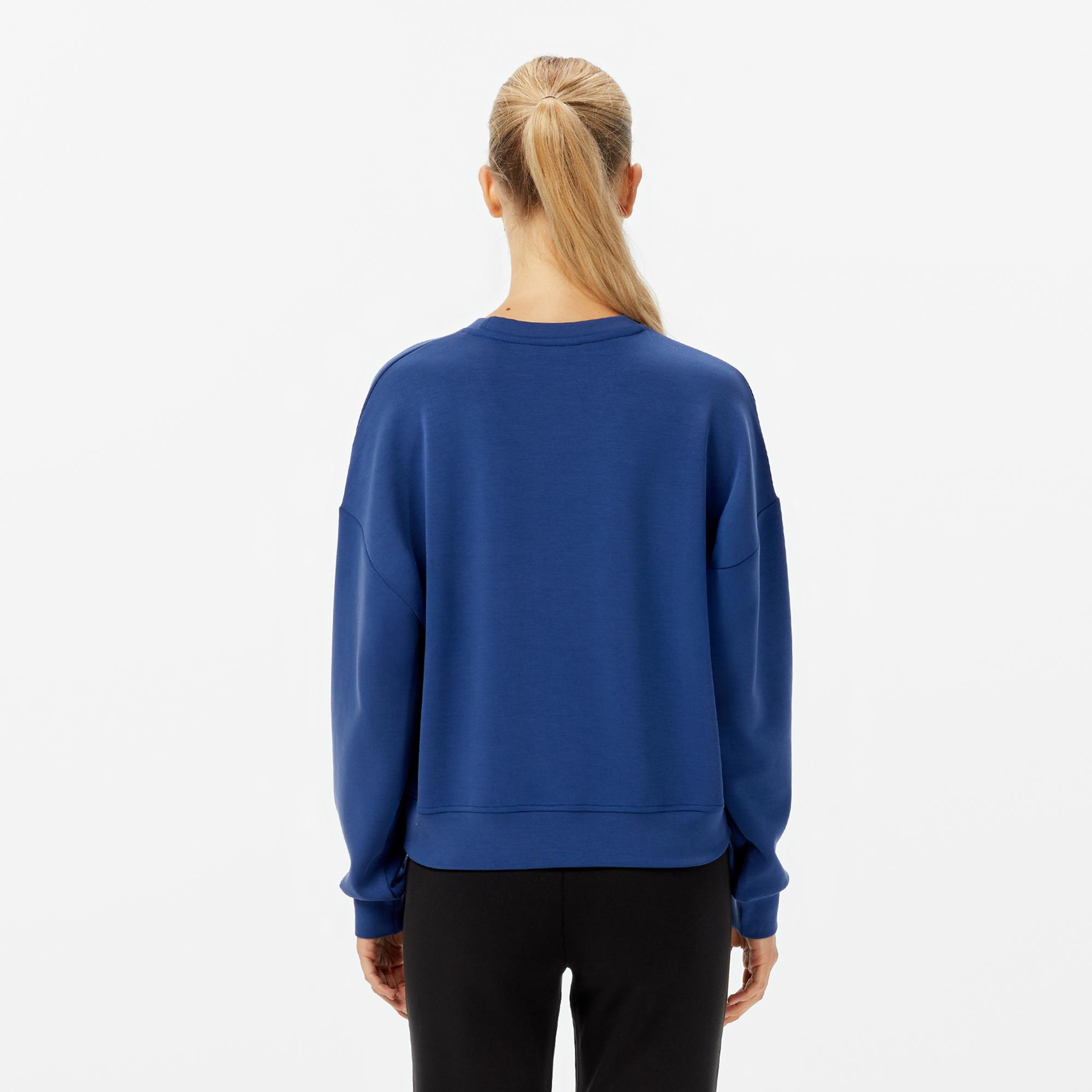 Nautica Kadın Mavi Regular Fit Sweatshirt