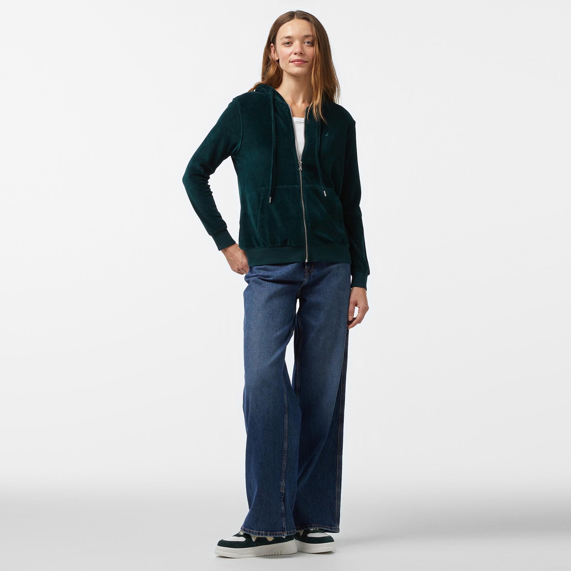 Nautica Kadın Yeşil Regular Fit Sweatshirt