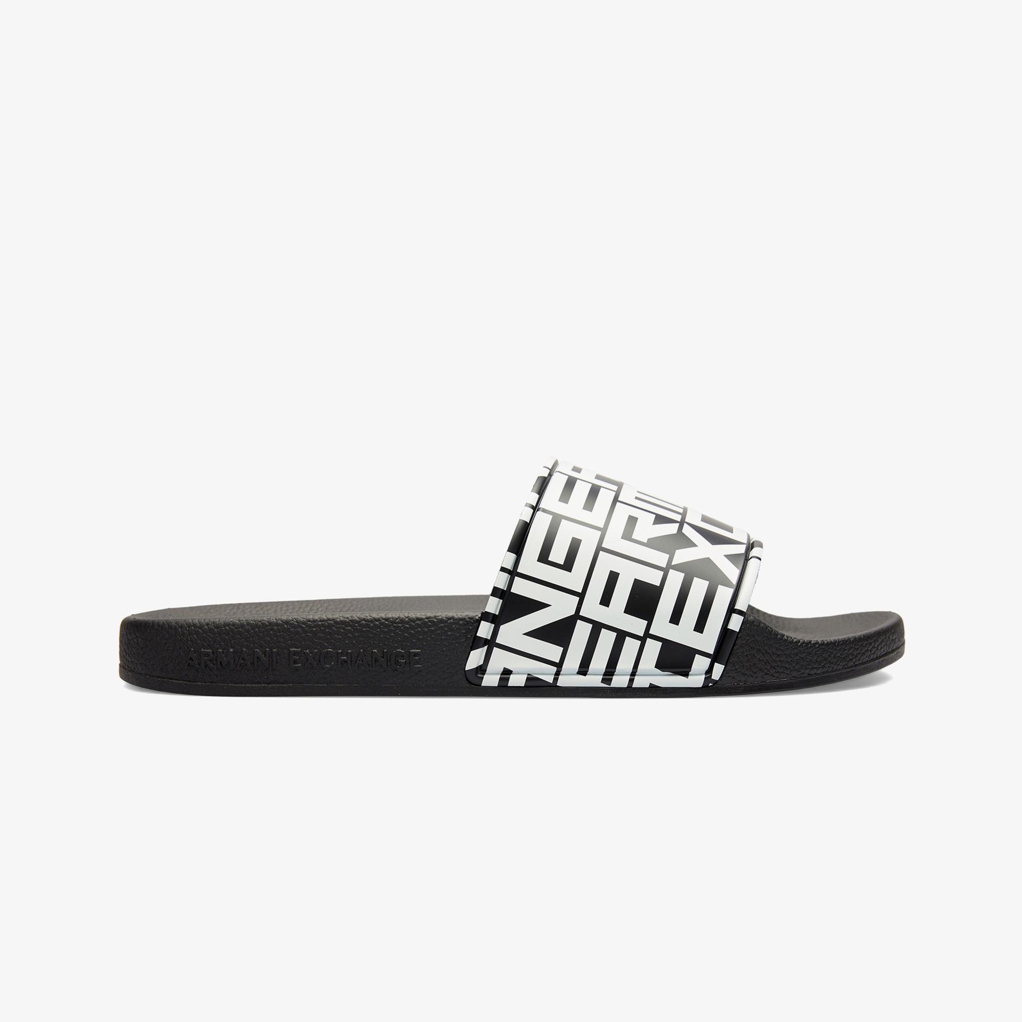 Armani Exchange Erkek Siyah Terlik