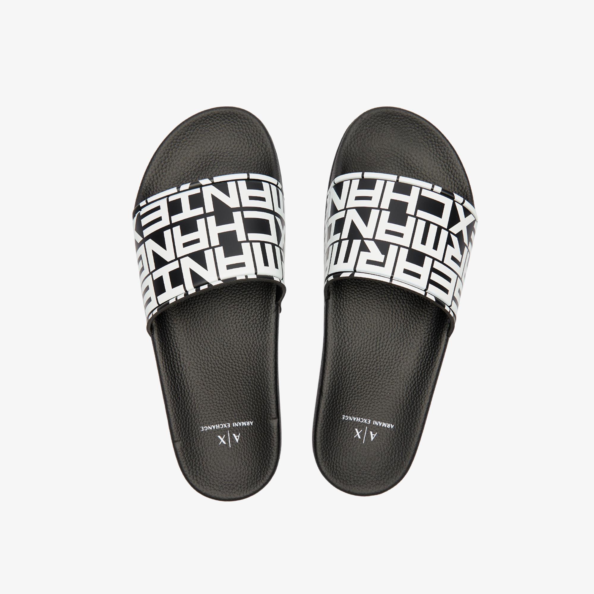 Armani Exchange Erkek Siyah Terlik