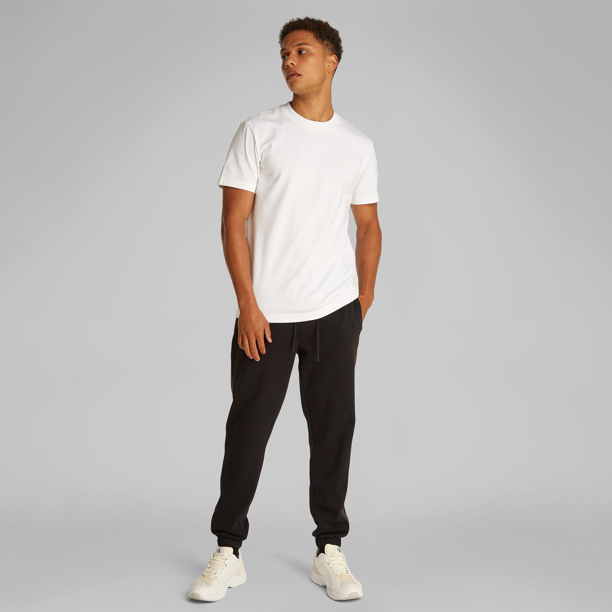 Calvin Klein Heavy Regular Erkek Beyaz T-Shirt