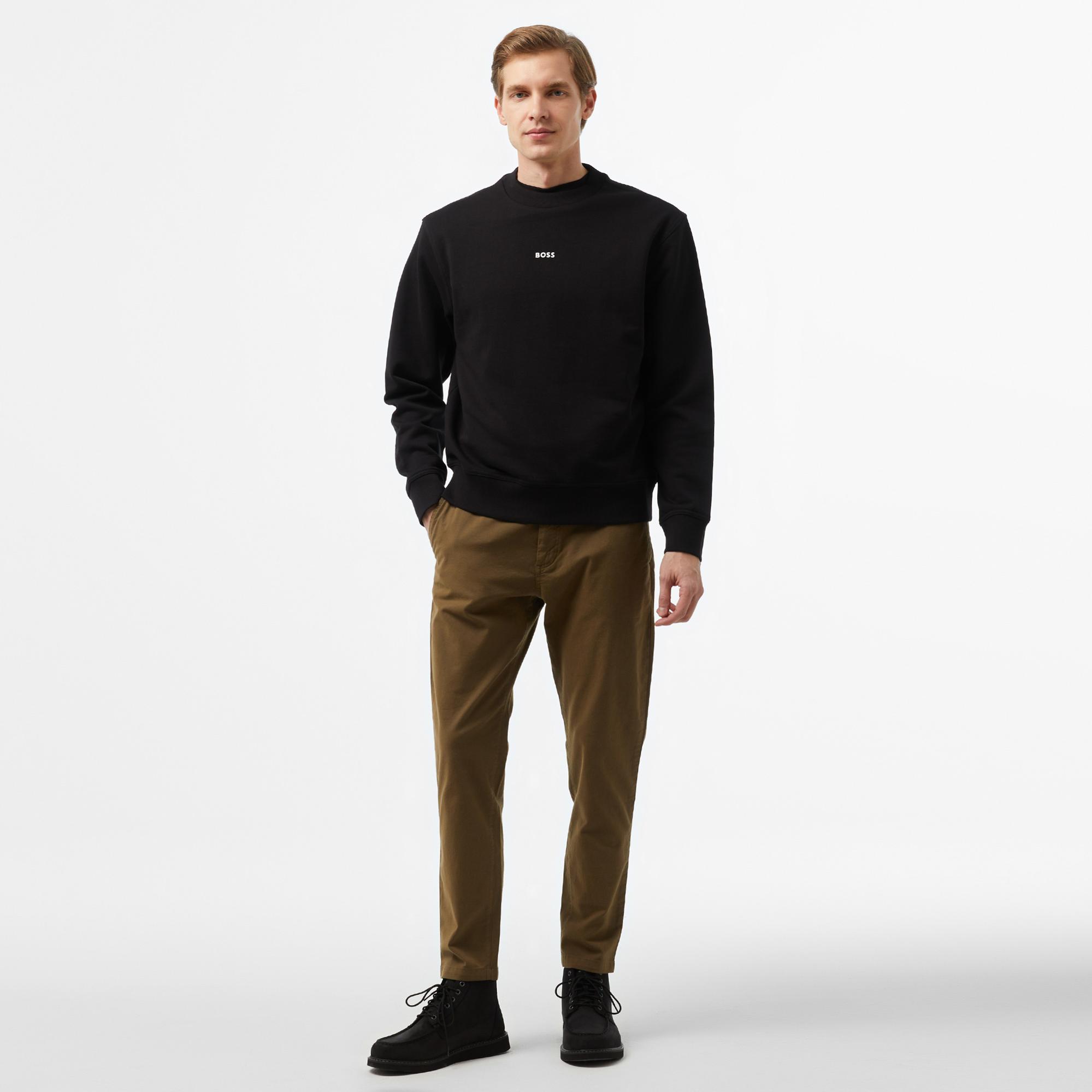 Boss Erkek Siyah Sweatshirt