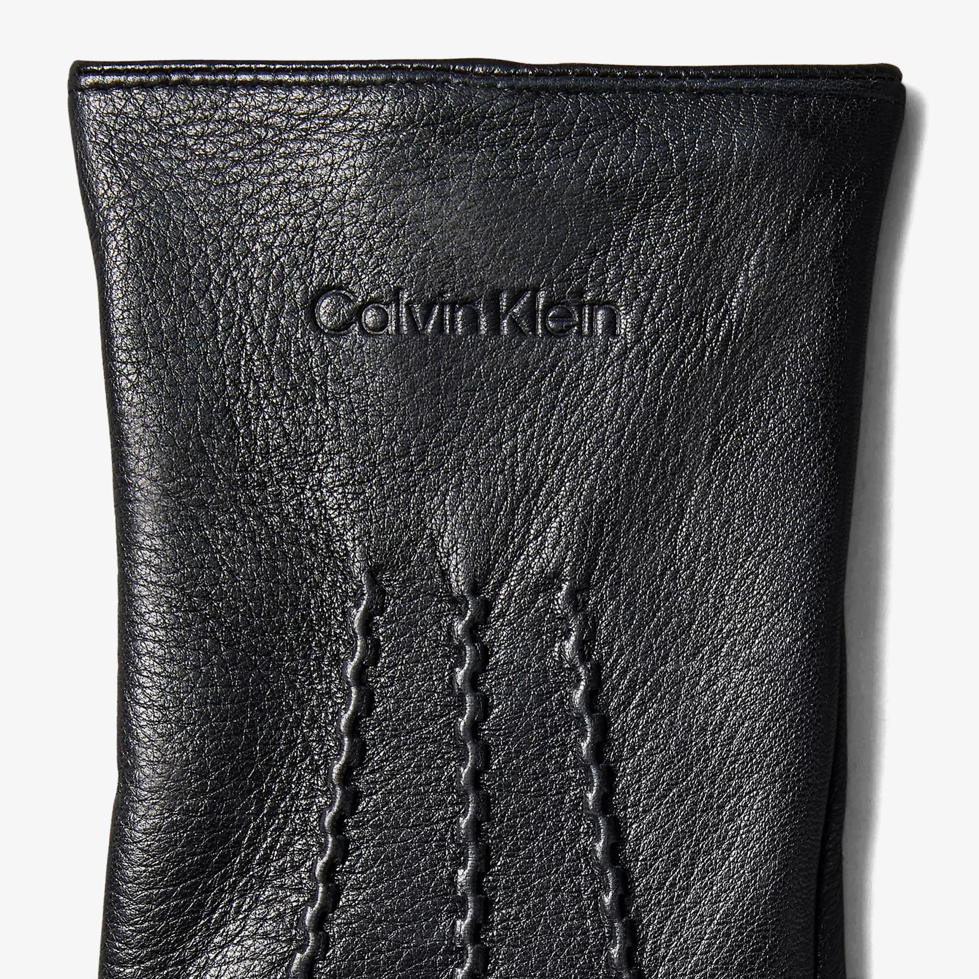 Calvin Klein Classic Pebble Erkek Siyah Eldiven