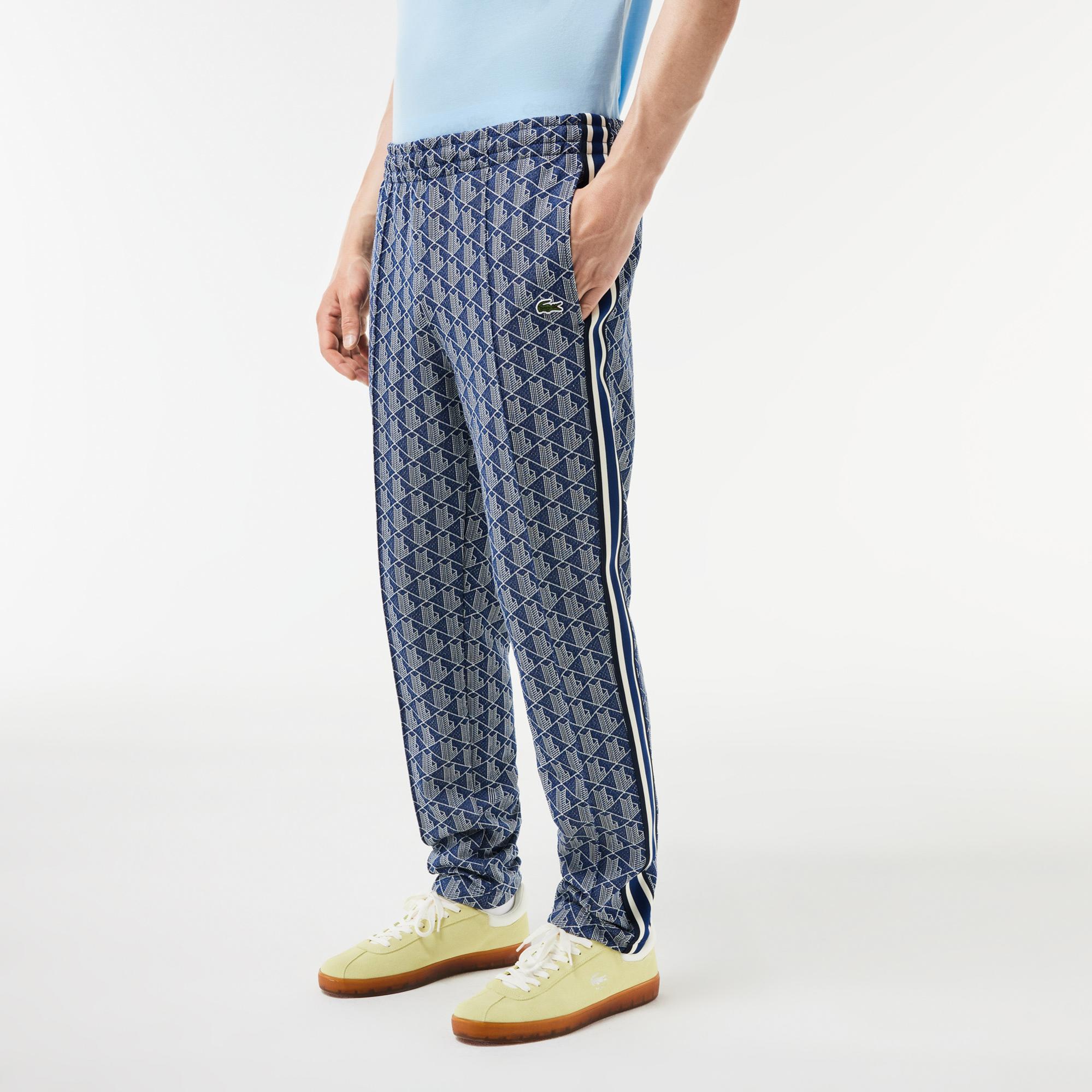 Lacoste Monogram Erkek Mavi Eşofman Altı