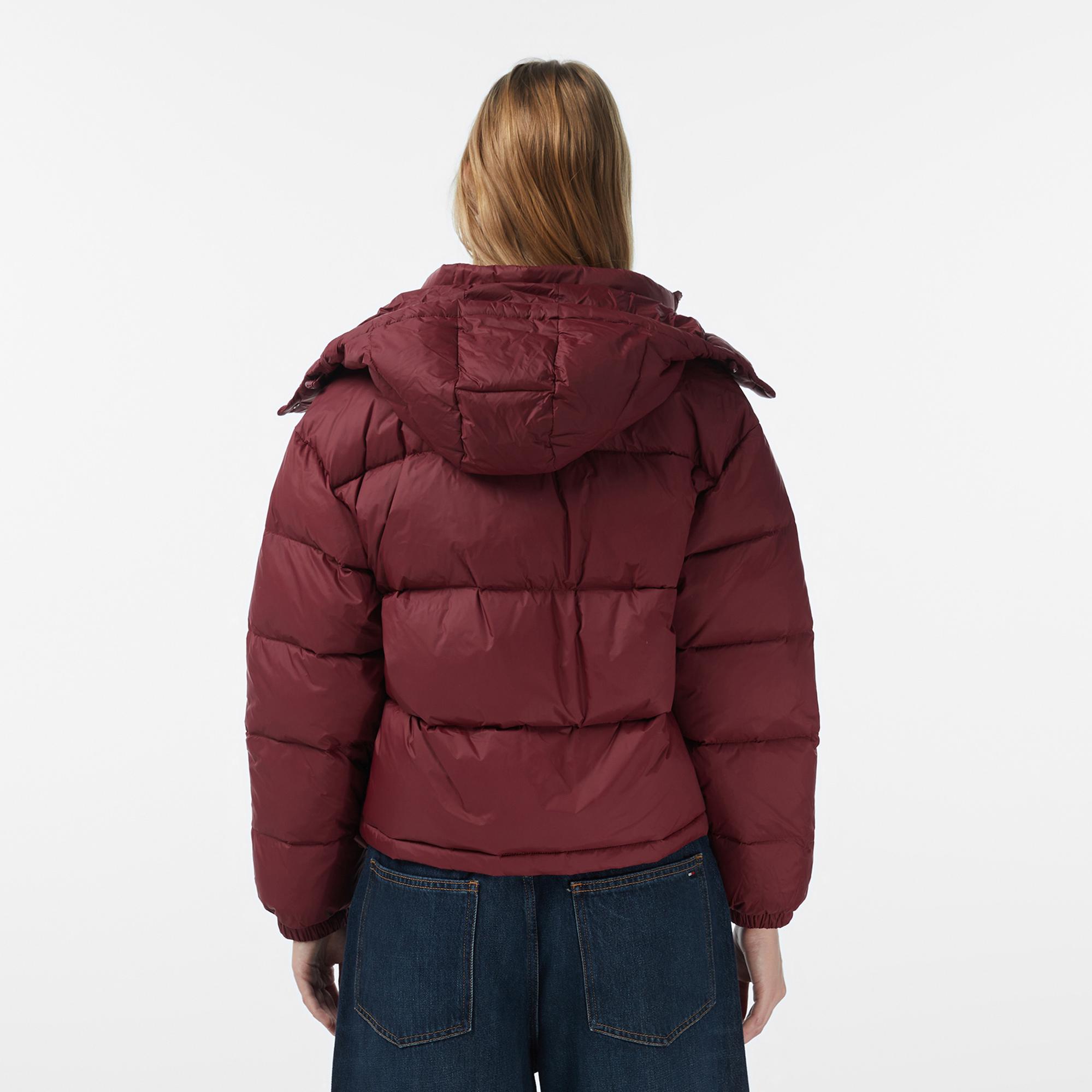 Calvin Klein Essential Midweight Puffer Kadın Bordo Mont