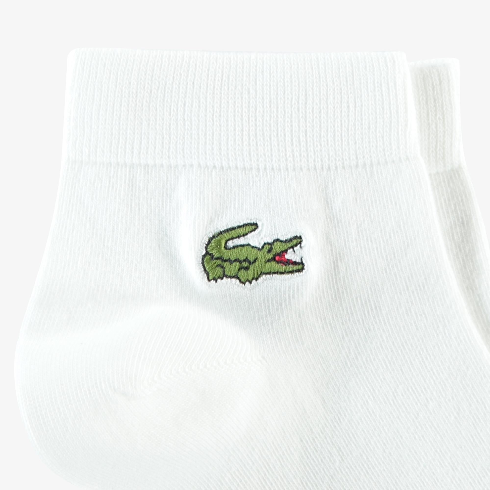 Lacoste Unisex 3'lü Beyaz Çorap