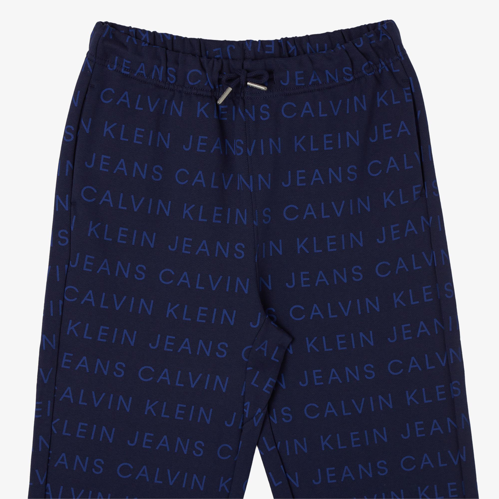 Calvin Klein Jeans Aop Jogger Çocuk Mavi Eşofman Altı