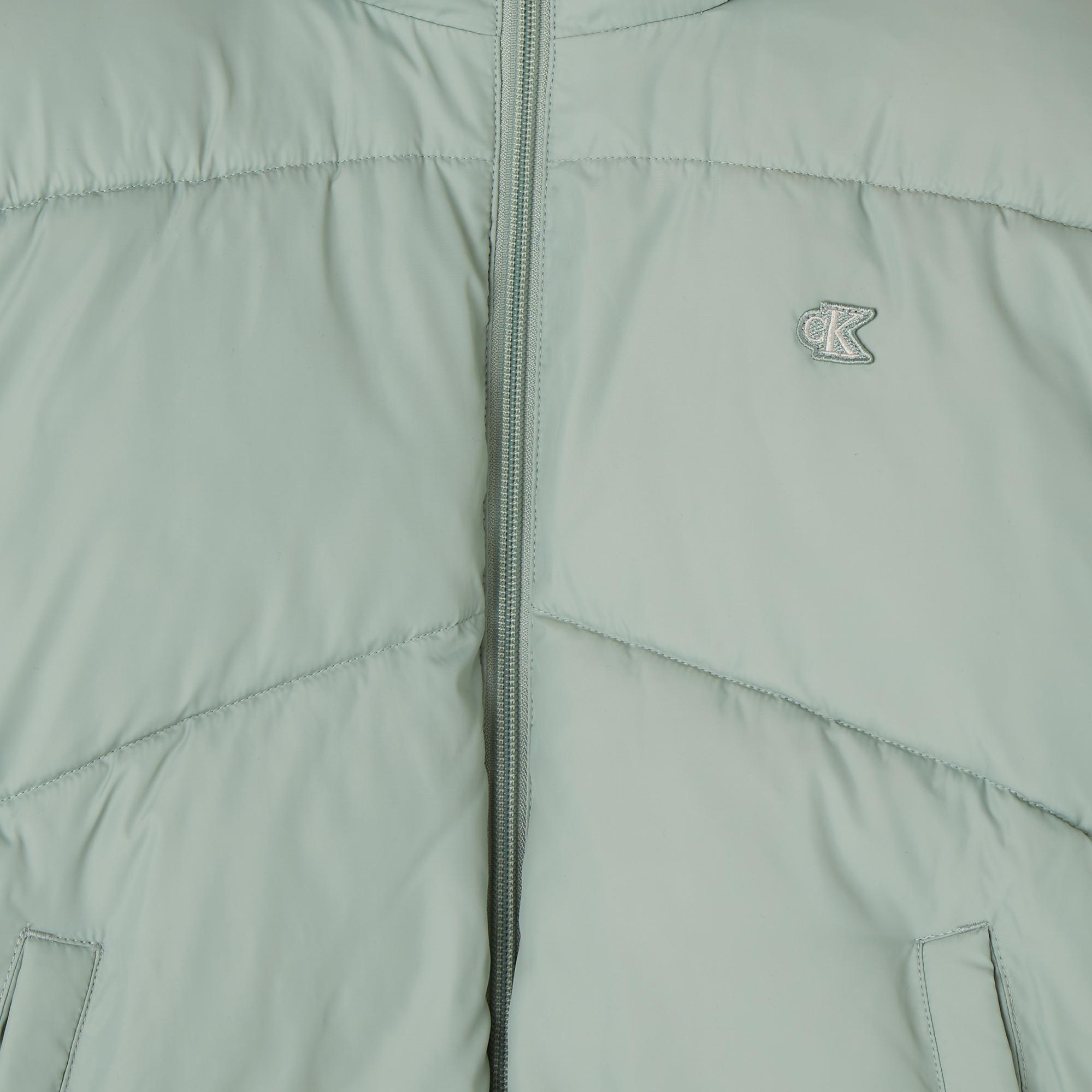 Calvin Klein Jeans Short Puffer Çocuk Yeşil Ceket