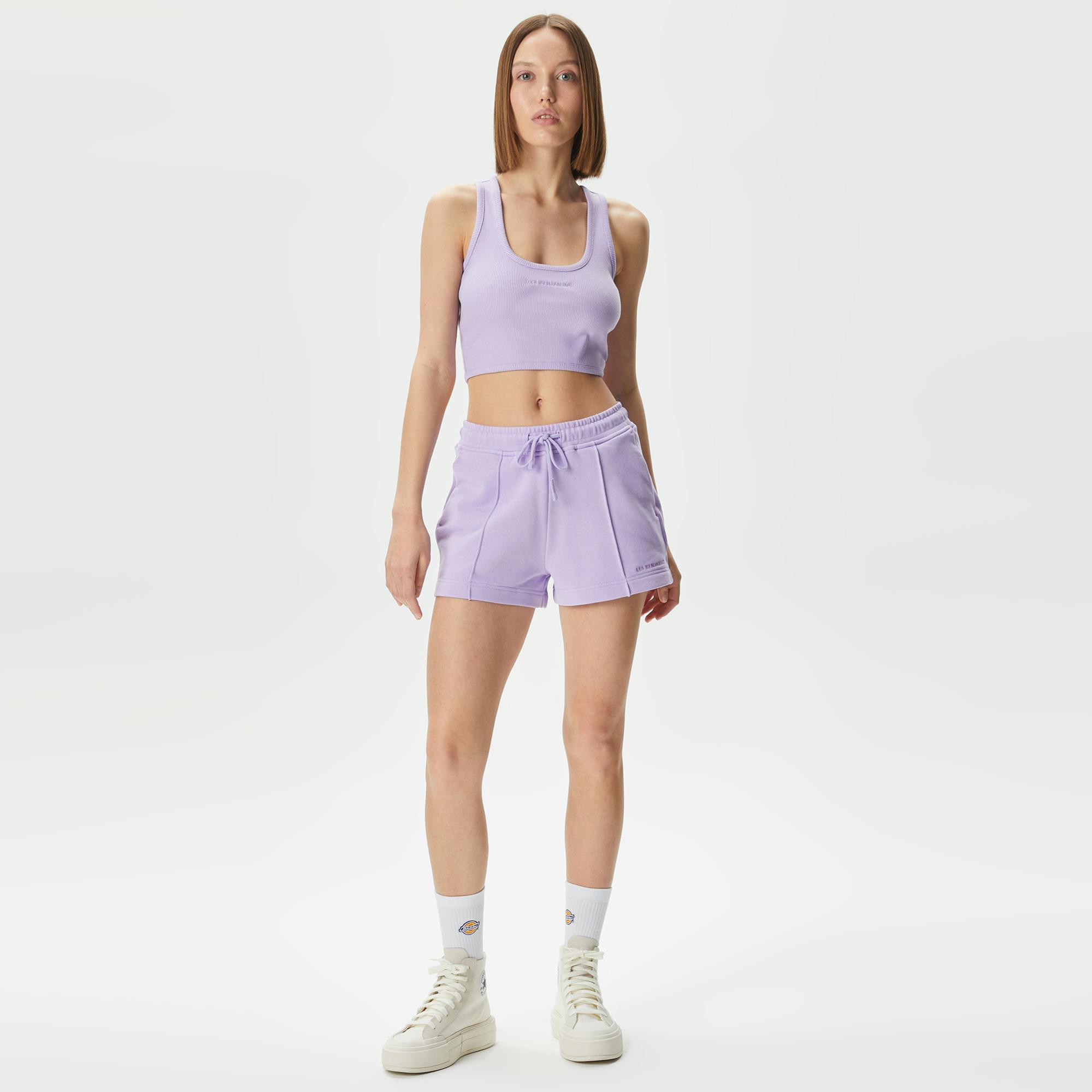 Les Benjamins 303 Kadın Mor Şort