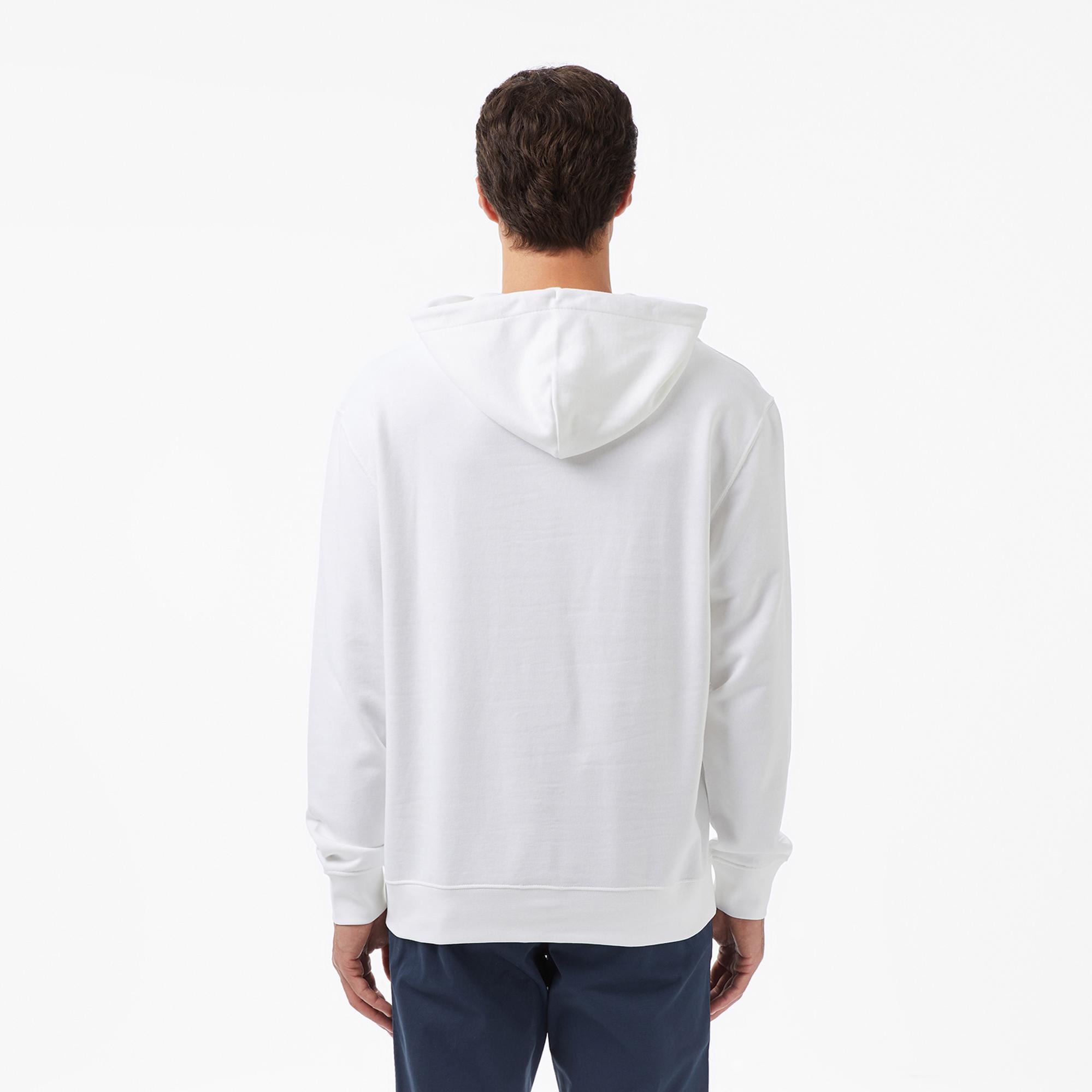 Calvin Klein Terry Graphic Erkek Beyaz Sweatshirt