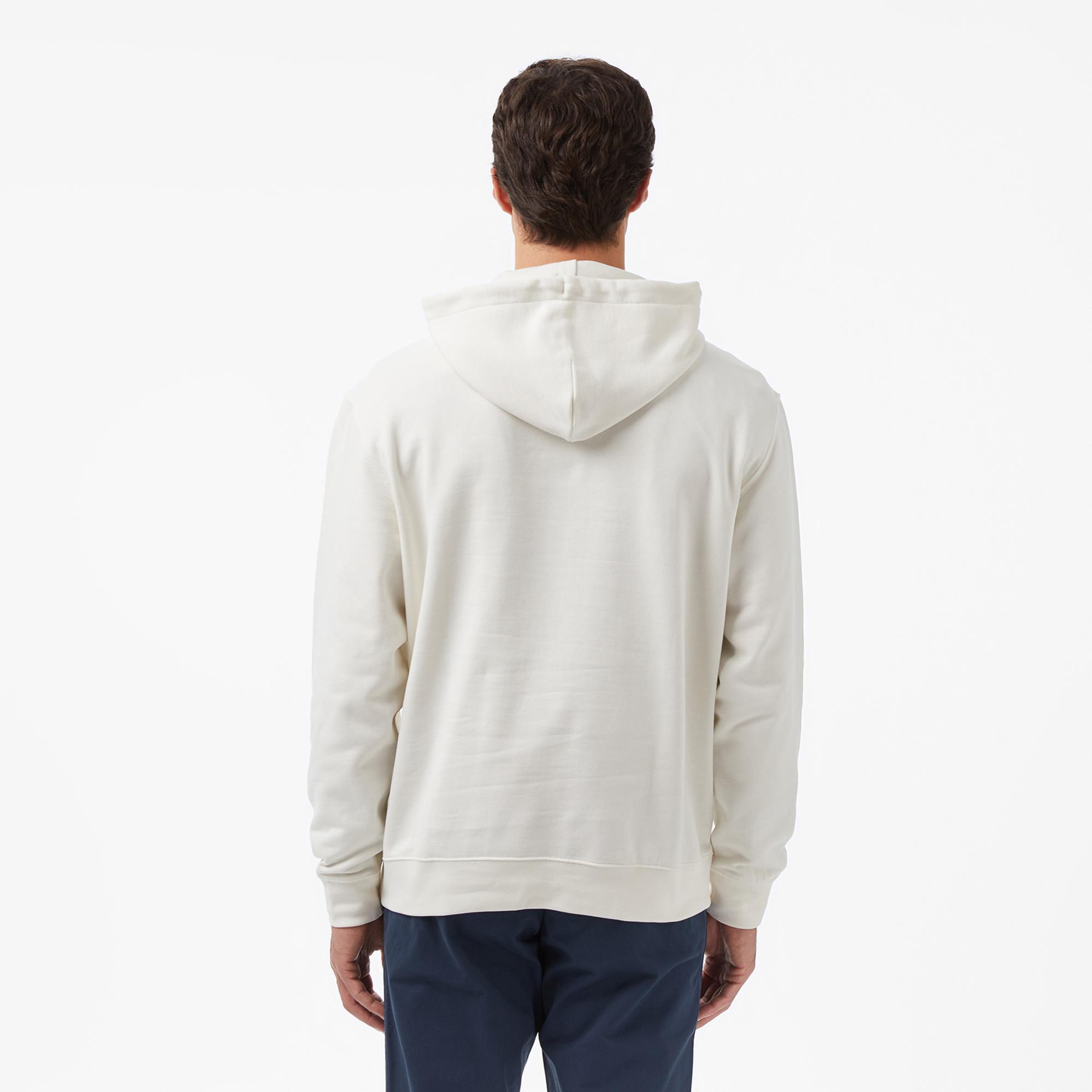 Calvin Klein Monologo Terry Erkek Beyaz Sweatshirt