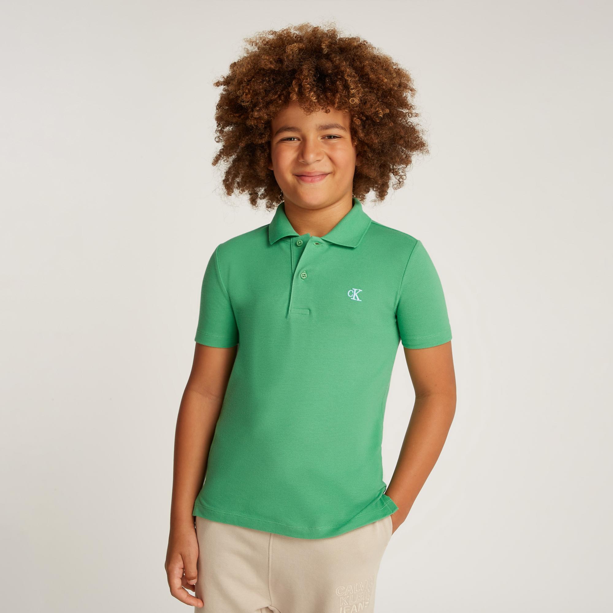 Calvin Klein Regular Çocuk Yeşil Polo