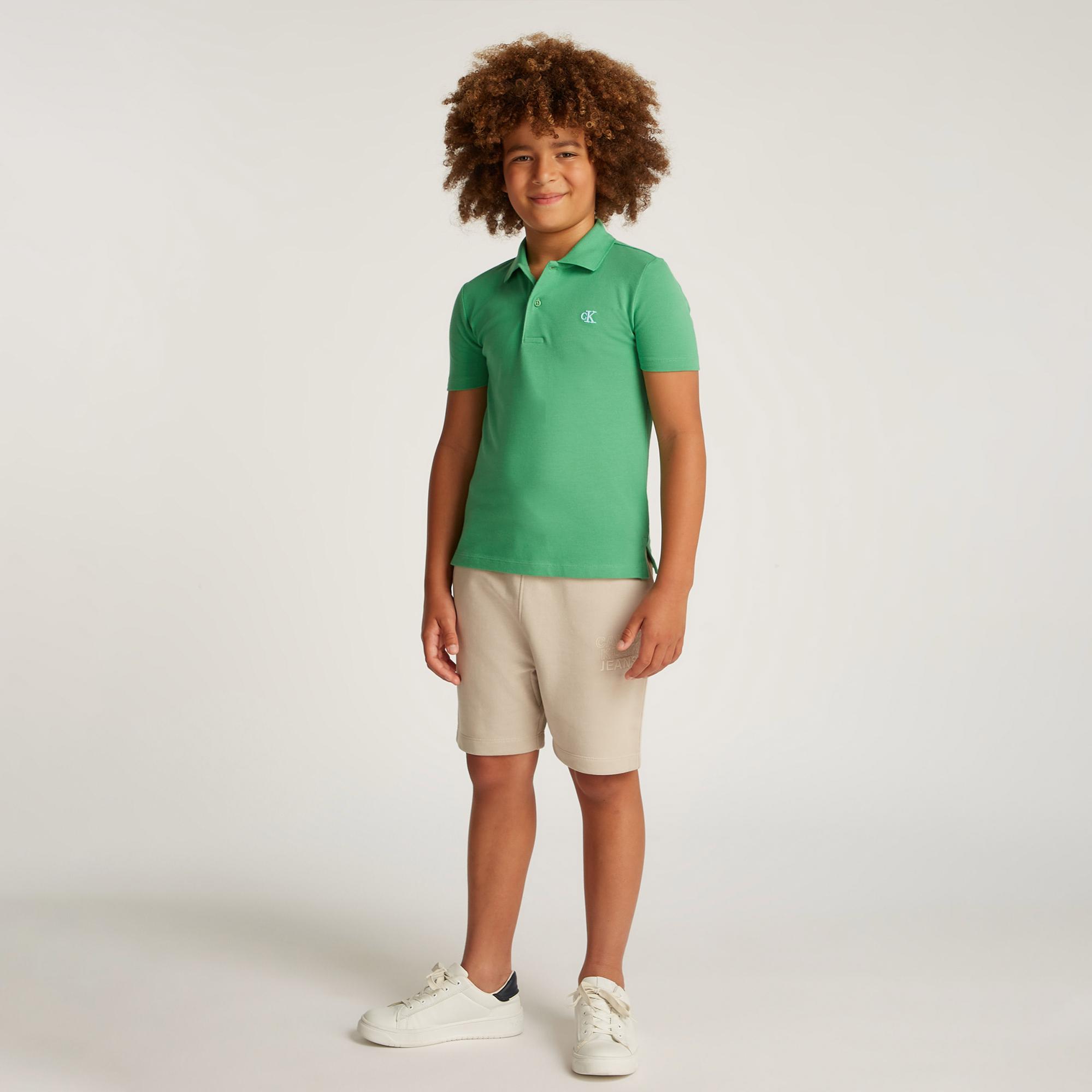 Calvin Klein Regular Çocuk Yeşil Polo
