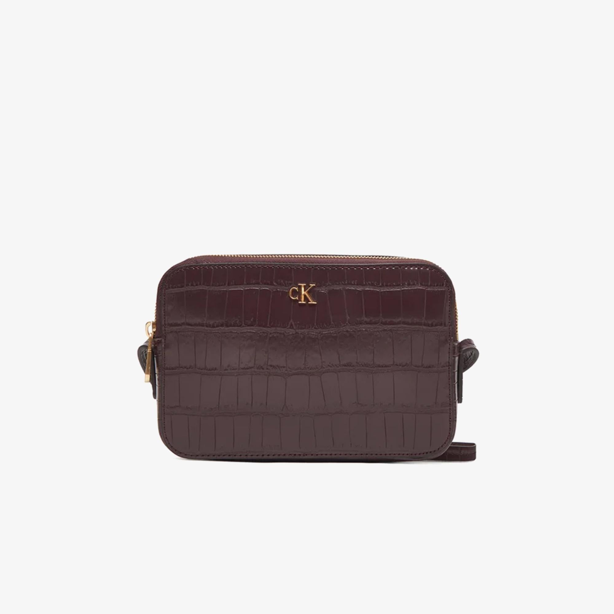 Calvin Klein Croc Camera Kadın Kahverengi El Çantası