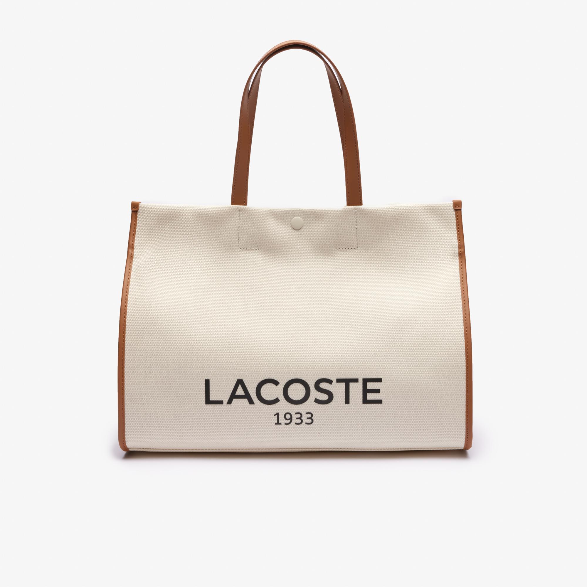 Lacoste Heritage Canvas Unisex Bej Omuz Çantası