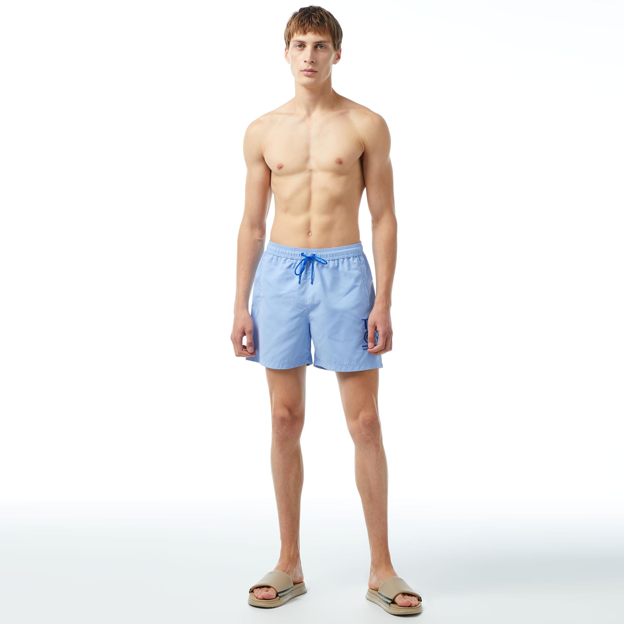 Tommy Jeans Medium Drawstring Erkek Mavi Mayo Şort