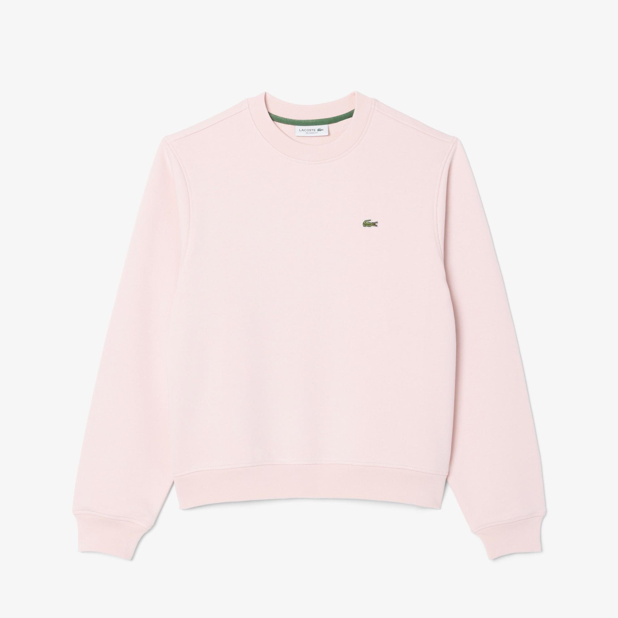 Lacoste Kadın Relaxed Fit Bisiklet Yaka Pembe Sweatshirt