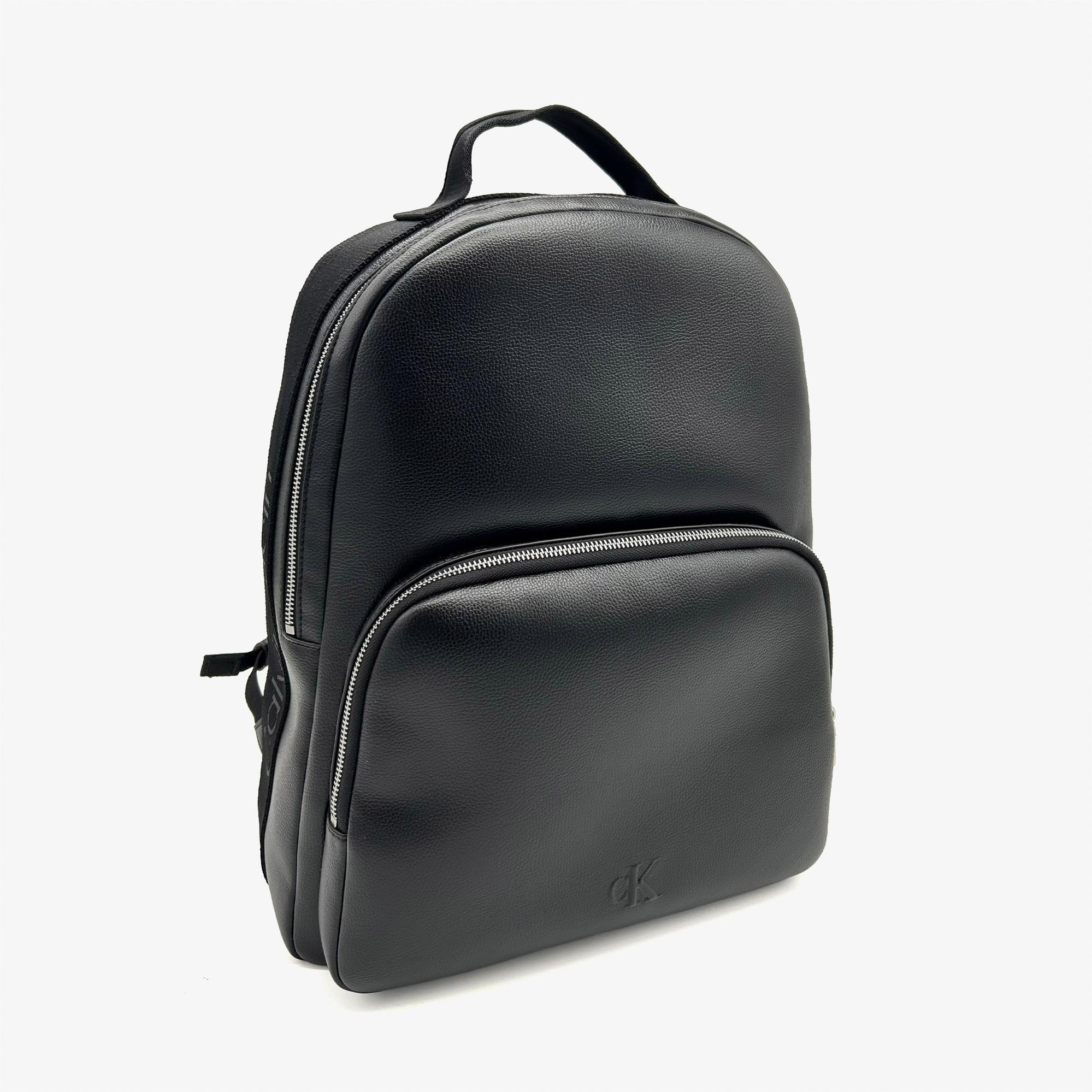 Calvin Klein Webbing Strap Round Erkek Siyah Sırt Çantası