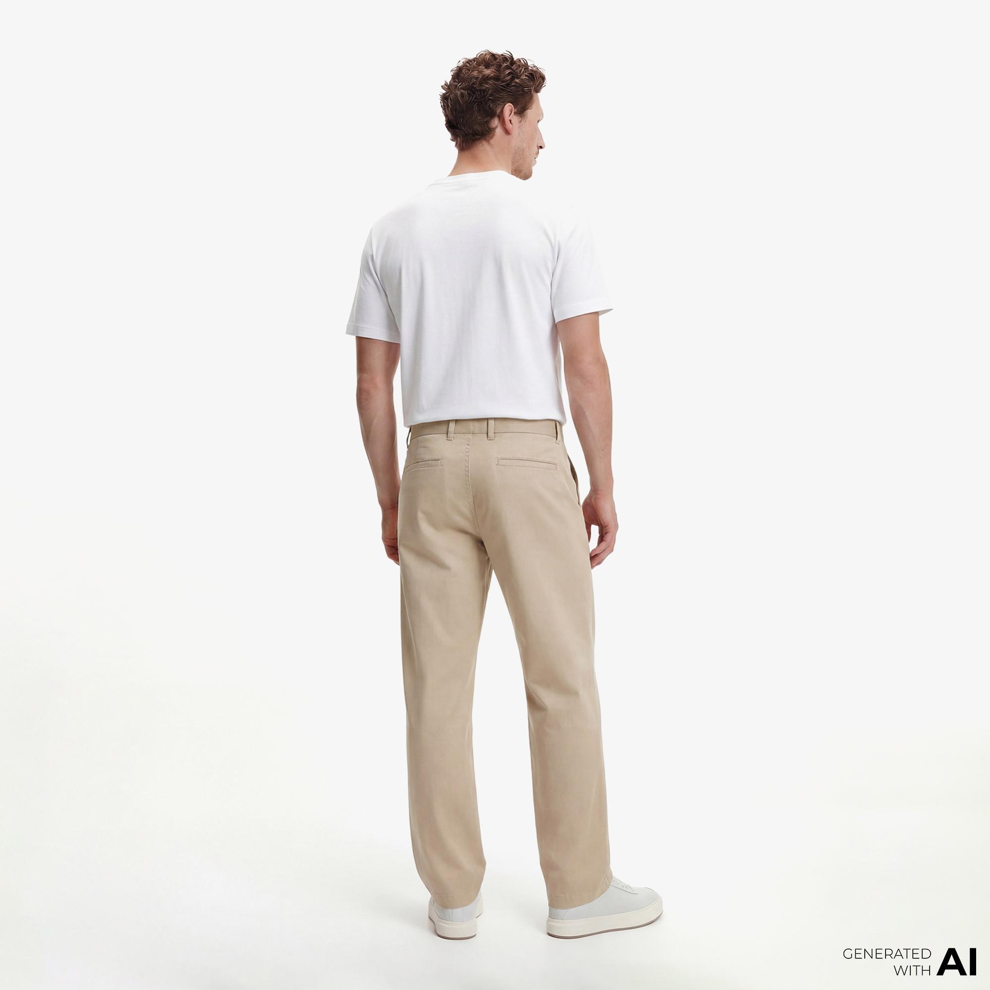 Calvin Klein 90S Straight Twill Comfort Erkek Kahverengi Pantolon