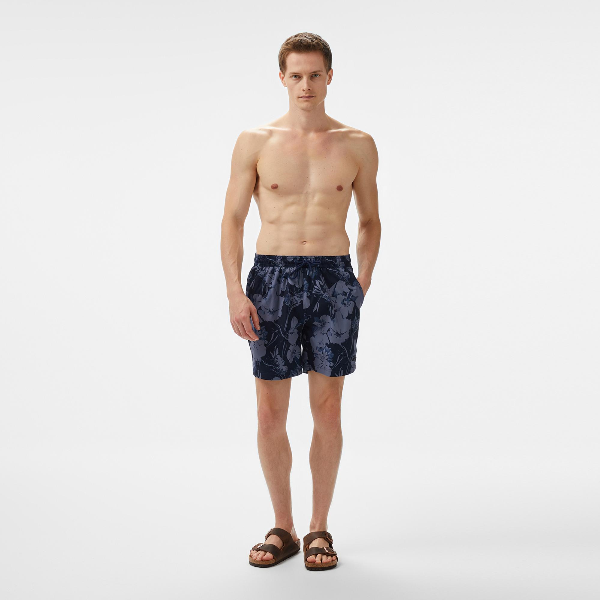 Boss Alain Erkek Lacivert Mayo Şort