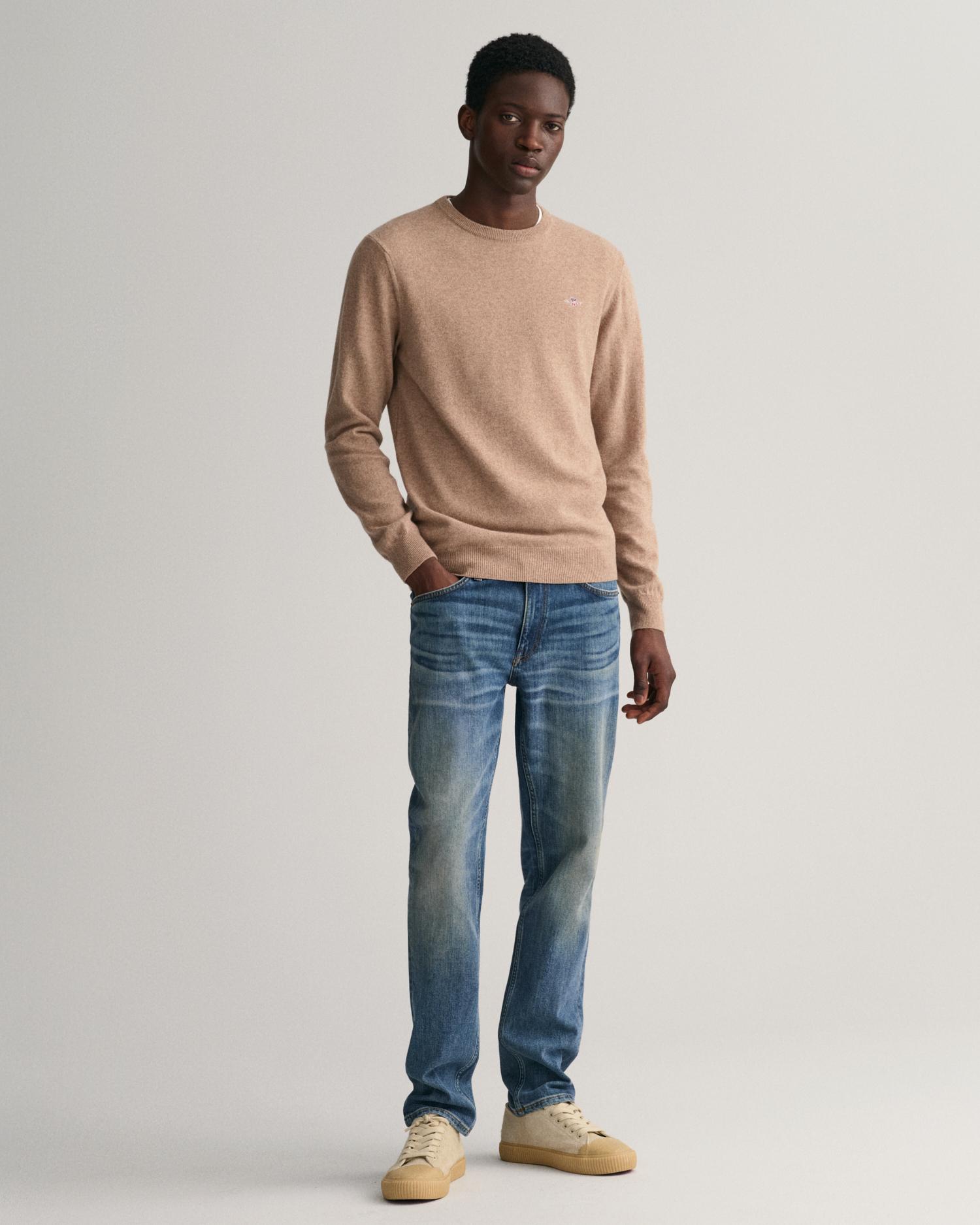 GANT Erkek Mavi Slim Fit Jean Pantolon