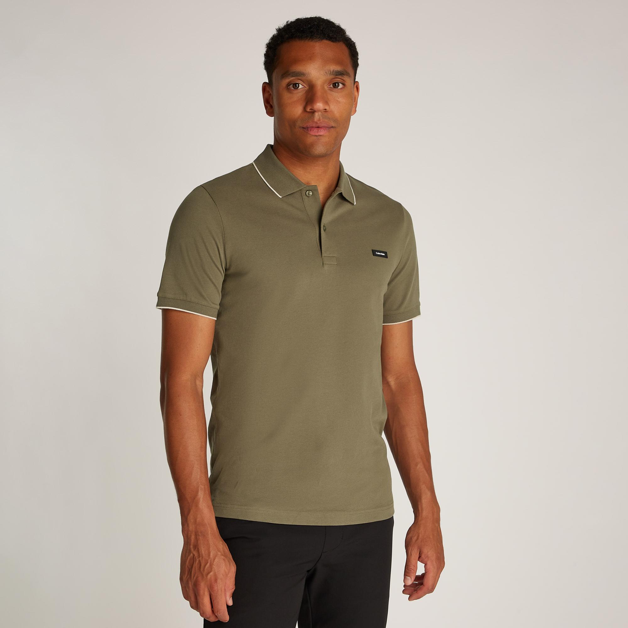 Calvin Klein Erkek Haki Polo