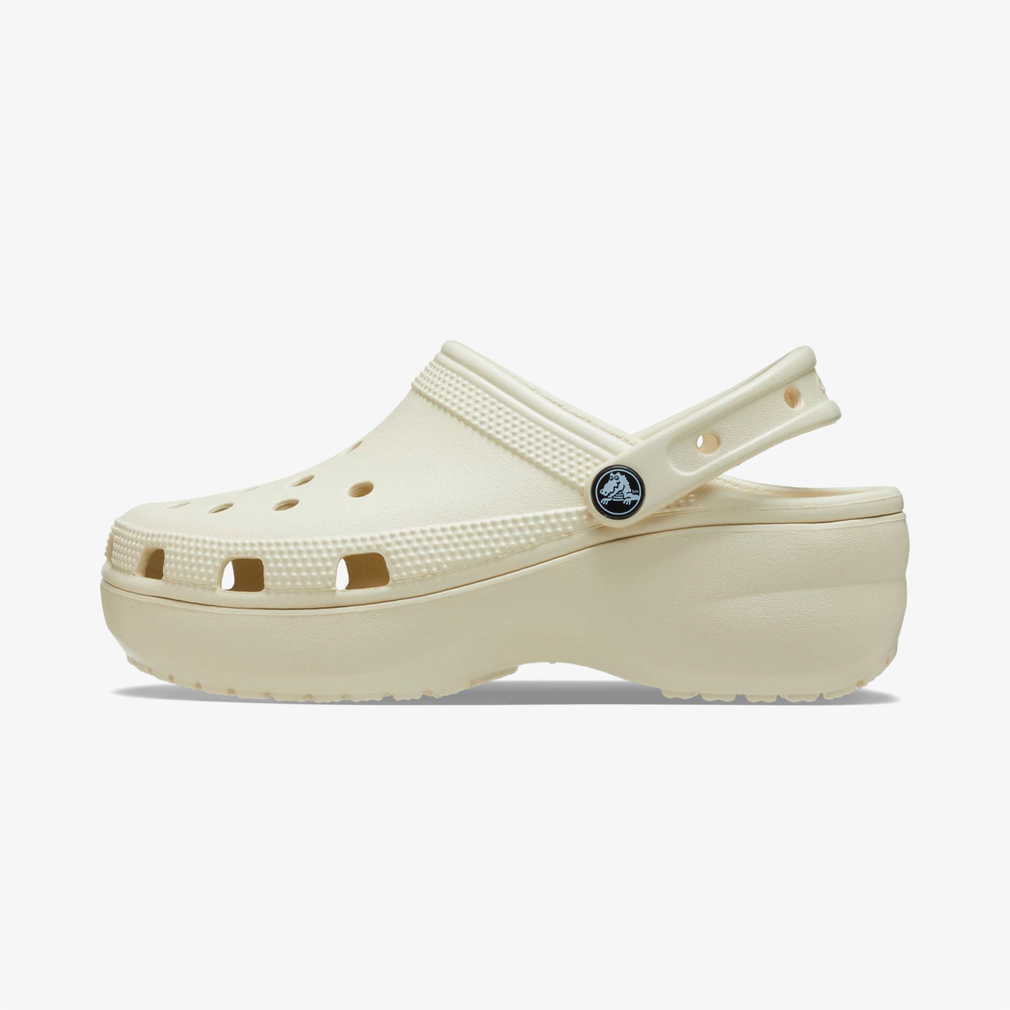 Crocs Classic Platform Kadın Krem Terlik