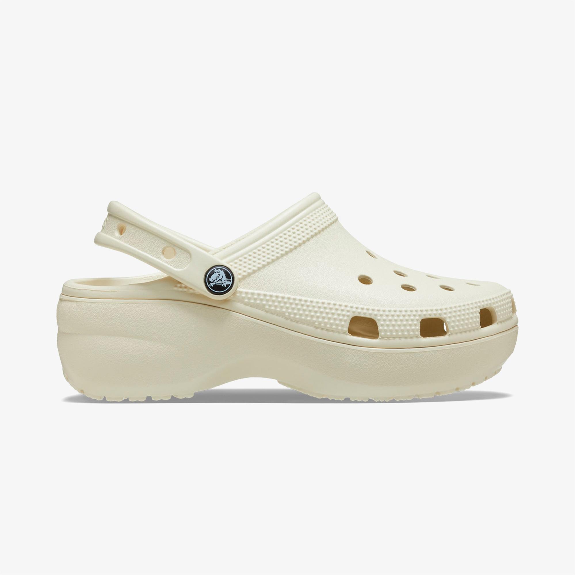 Crocs Classic Platform Kadın Krem Terlik