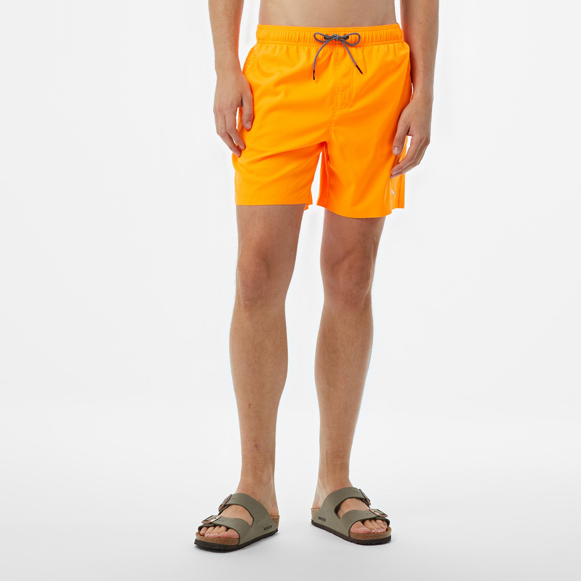 Puma Medium Length Erkek Turuncu Deniz Şortu