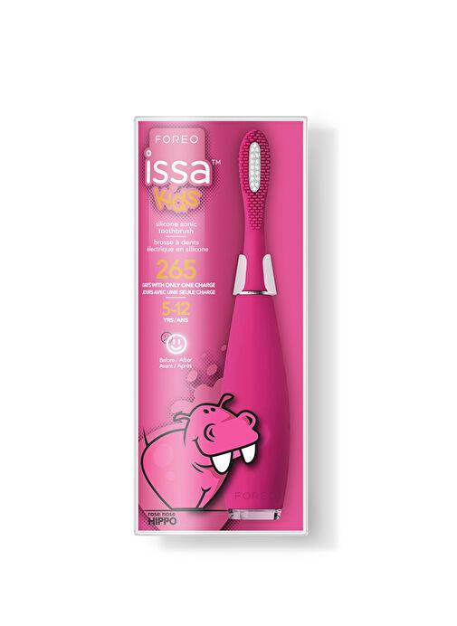 FOREO ISSA Kids Çocuk Diş Fırçası (5-12 Yaş Için), Rose Nose Hippo