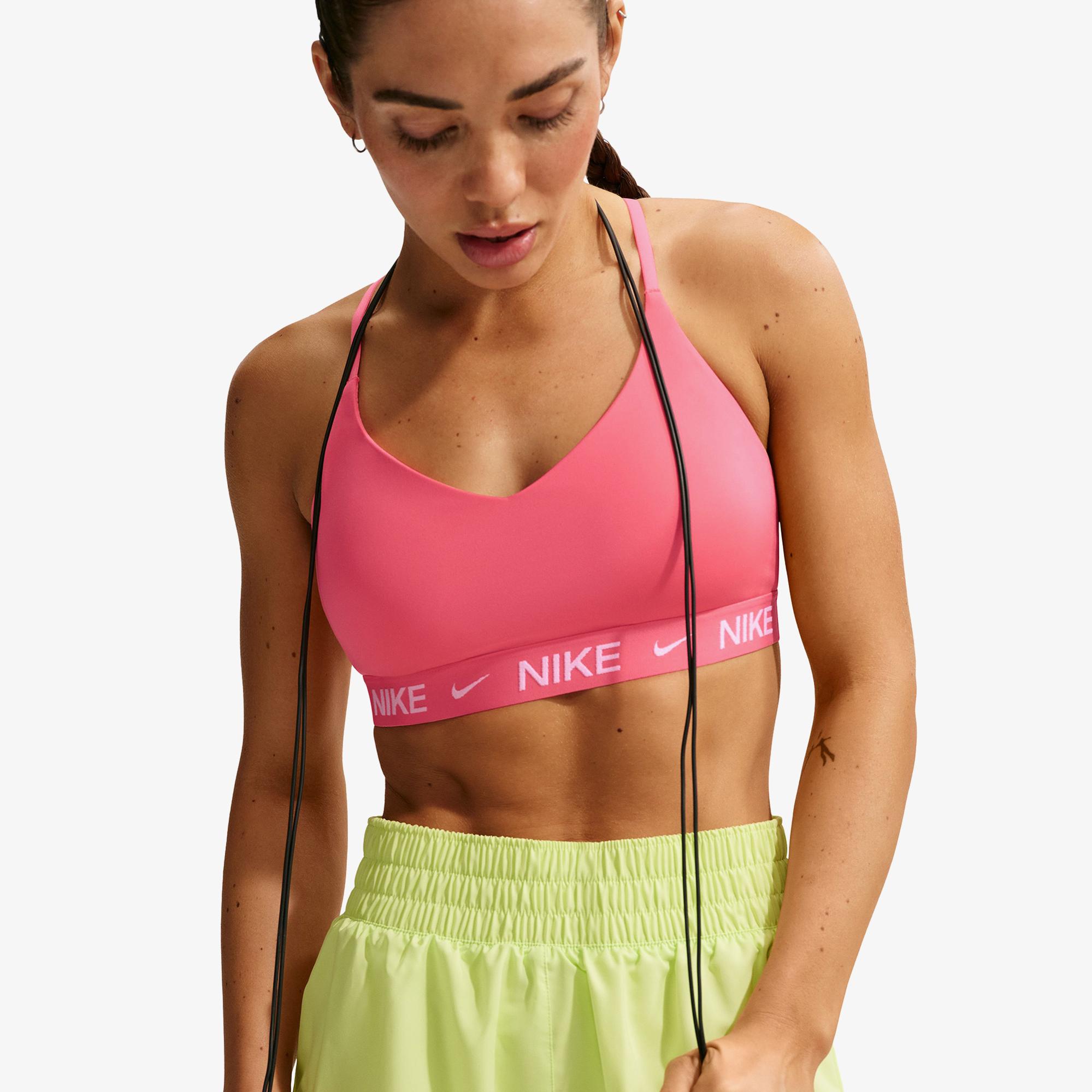 Nike Dri-Fit Indy Light Support Kadın Pembe Bra