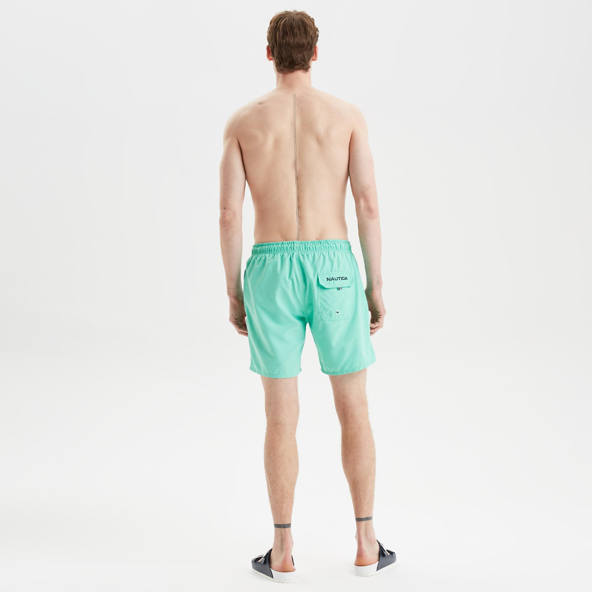 Nautica Erkek Yeşil Regular Fit Deniz Şortu