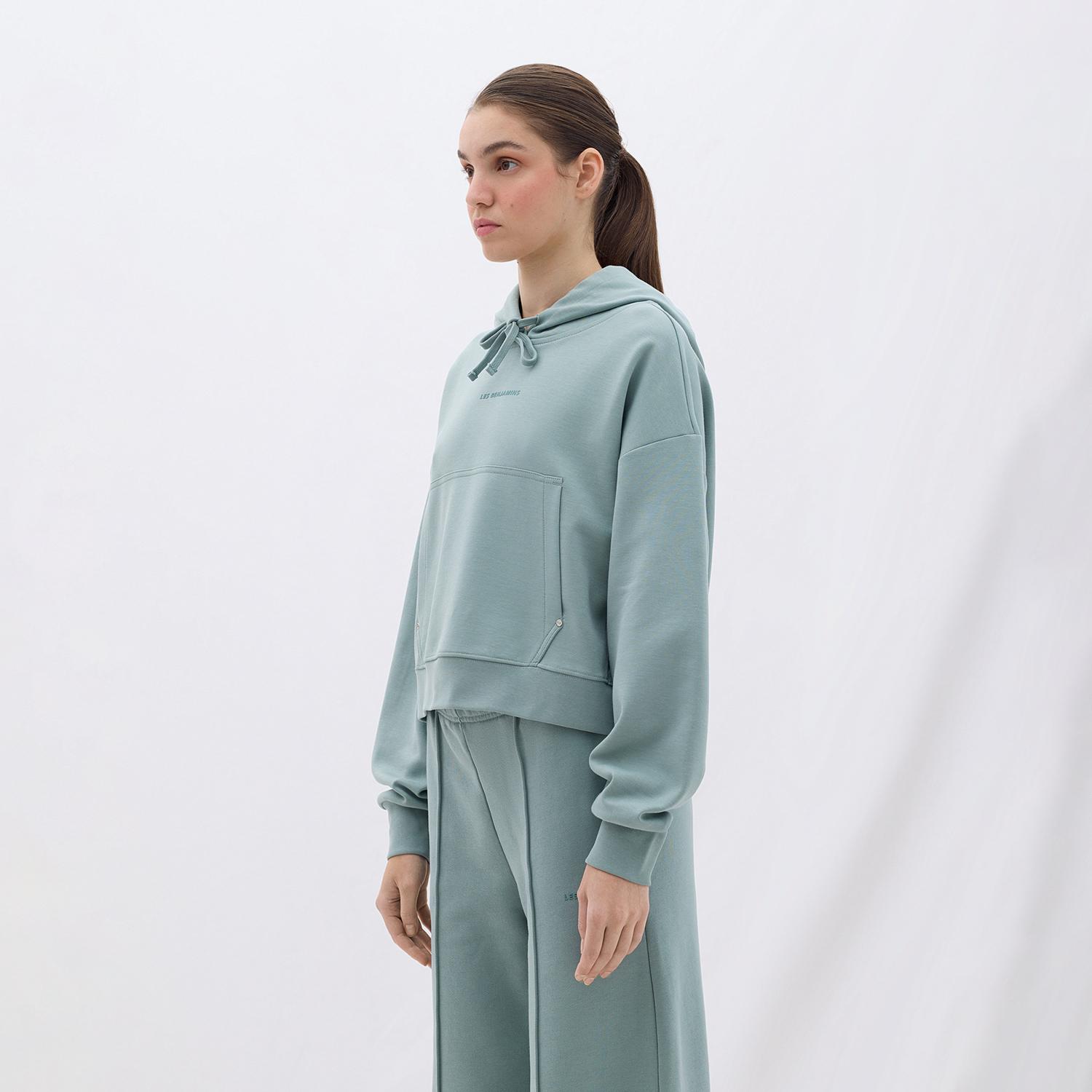 Les Benjamins Classics Kadın Yeşil Hoodie