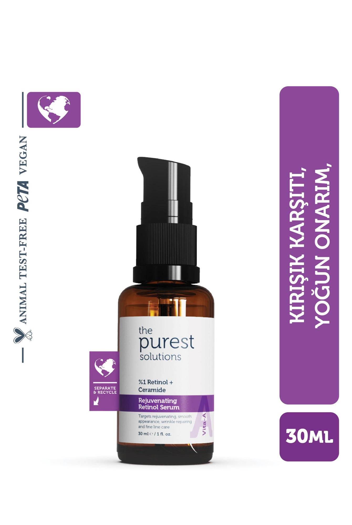 The Purest Solutions Onarıcı & Besleyici Retinol Serum
(1% Retinol + Ceramide) 30 ML