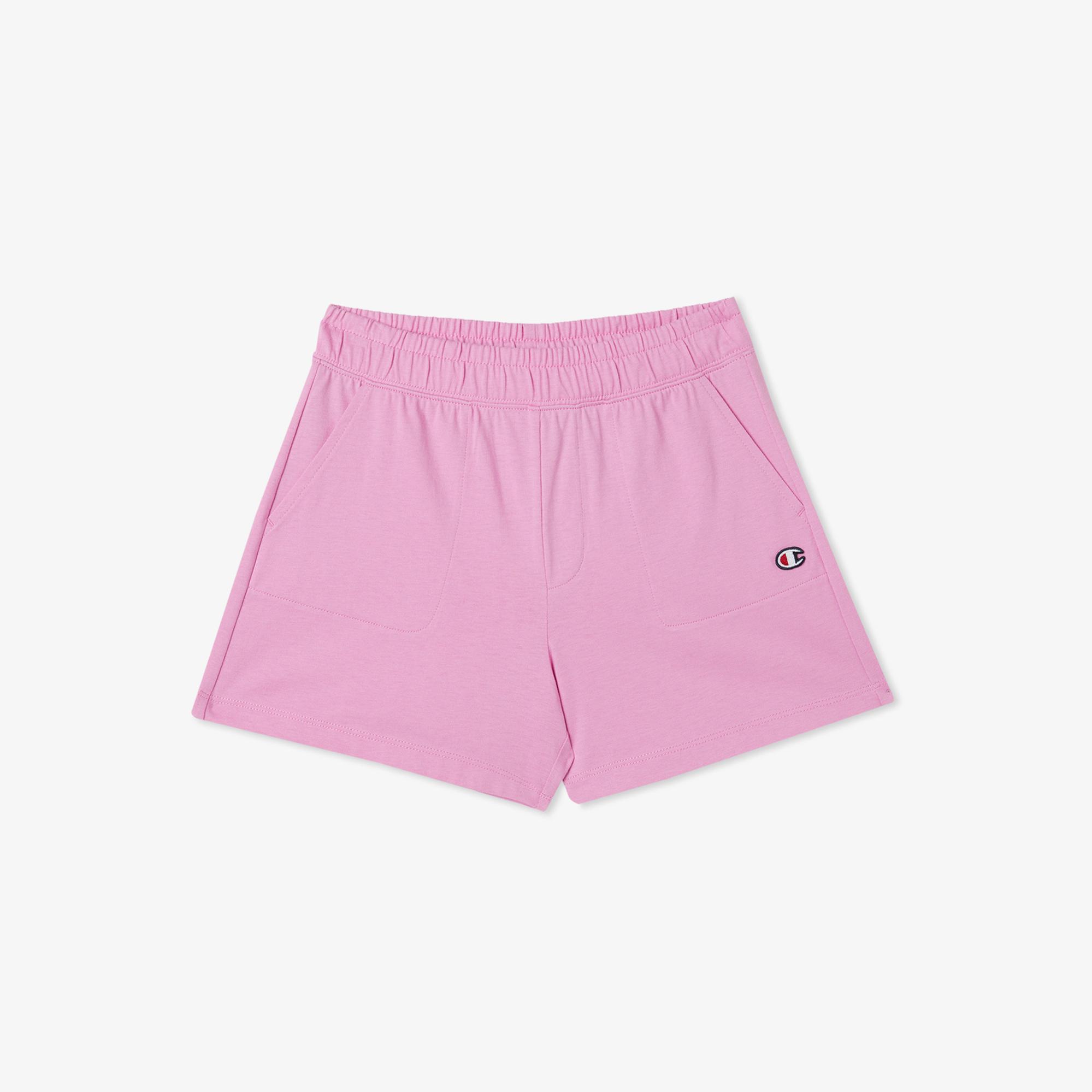 Champion Logo Çocuk Pembe Şort