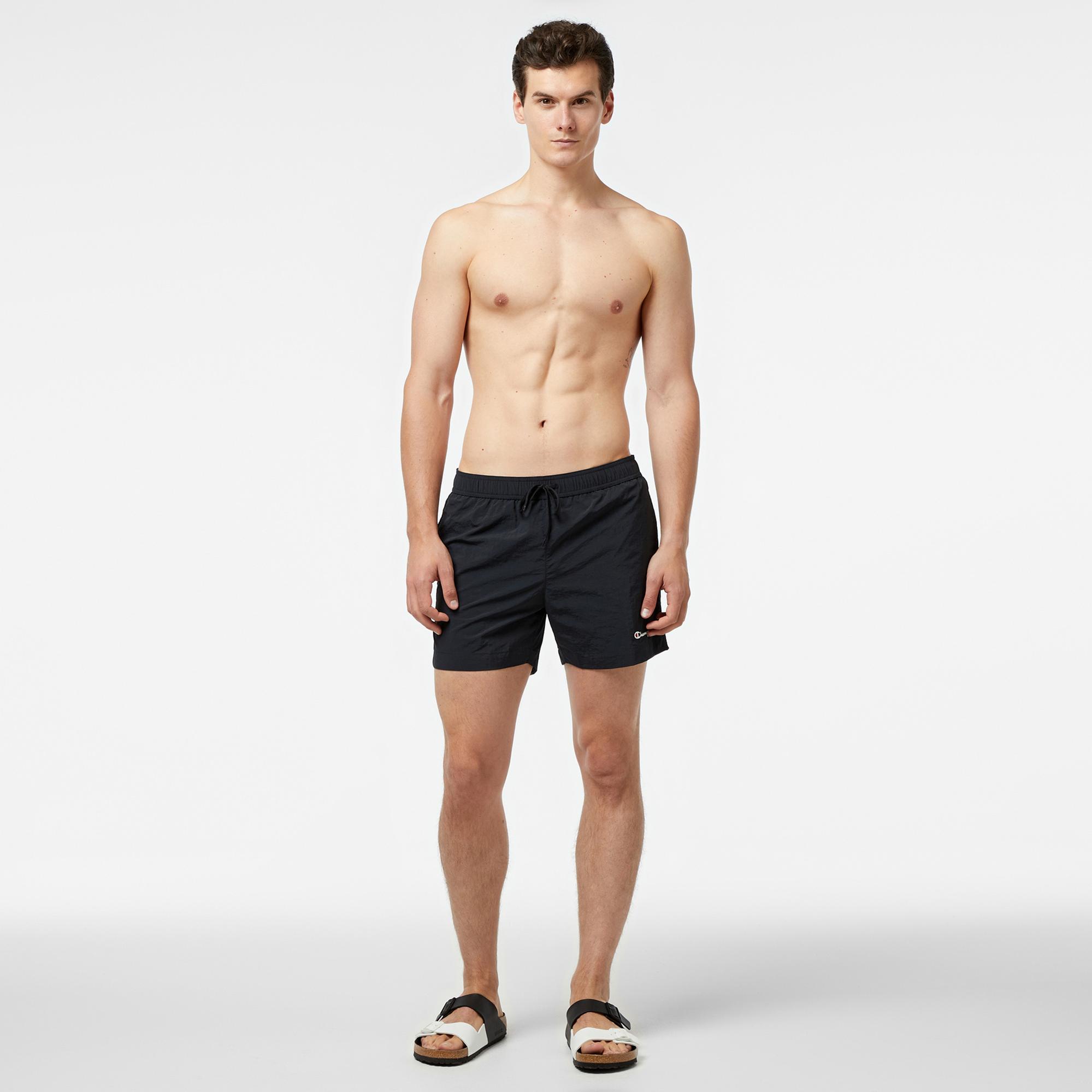 Champion Classic Erkek Siyah Deniz Şortu