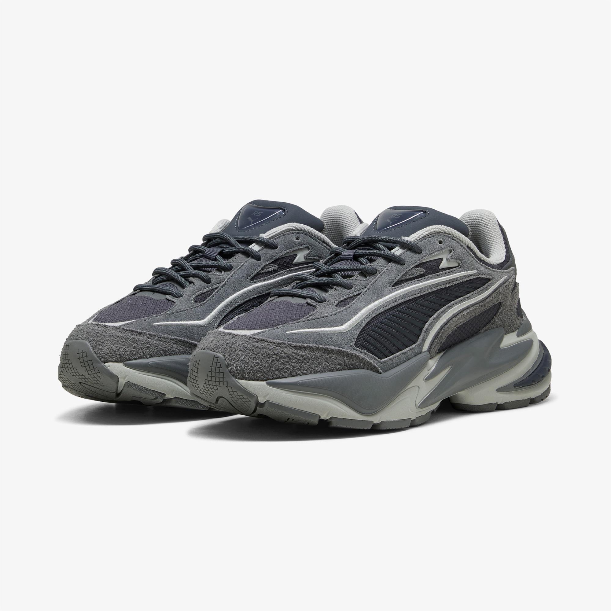Puma Rs Surge Hairy Suede Unisex Gri Spor Ayakkabı