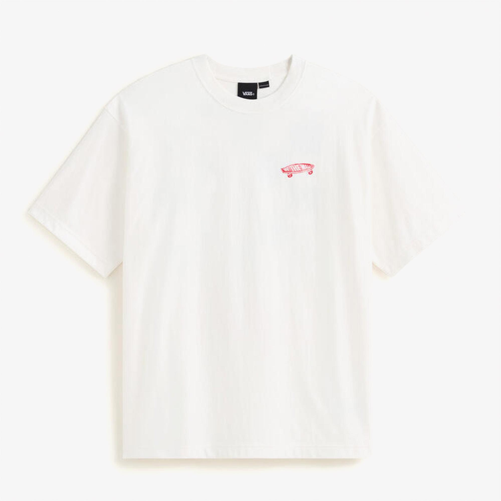 Vans Full Deck Erkek Beyaz T-Shirt