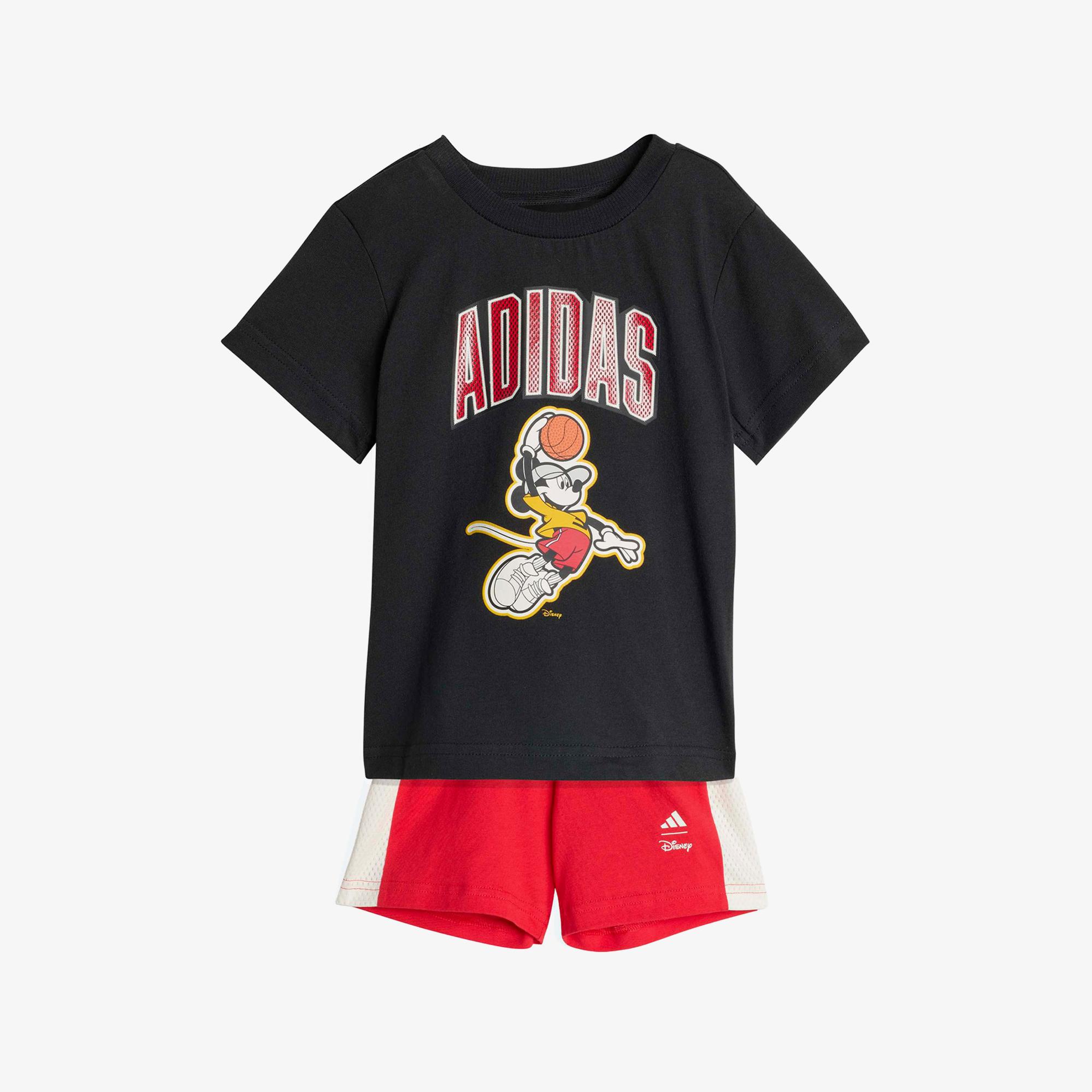 adidas Disney Mickey Mouse Set Çocuk Siyah Şort Takım
