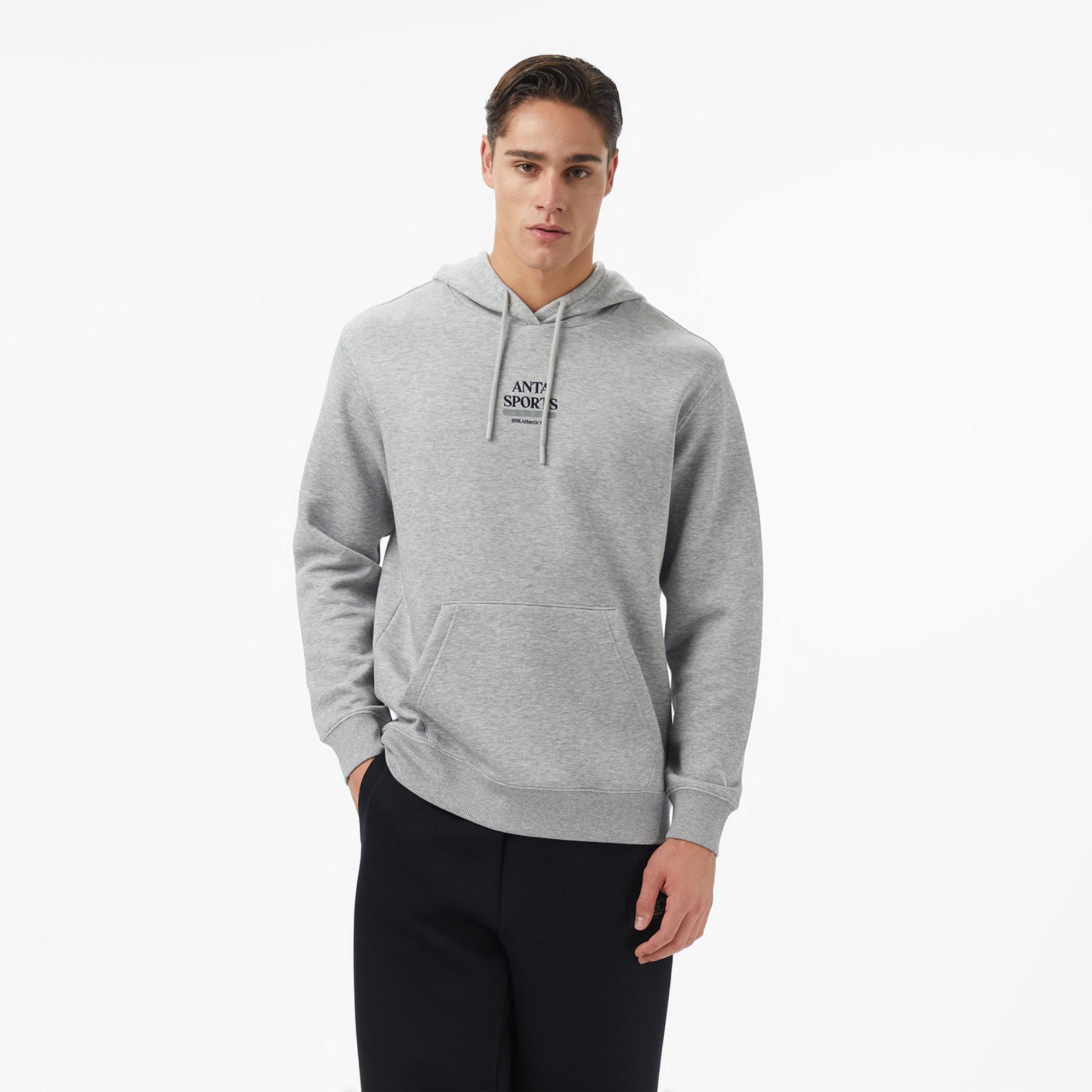 Anta Beach Party Erkek Gri Sweatshirt