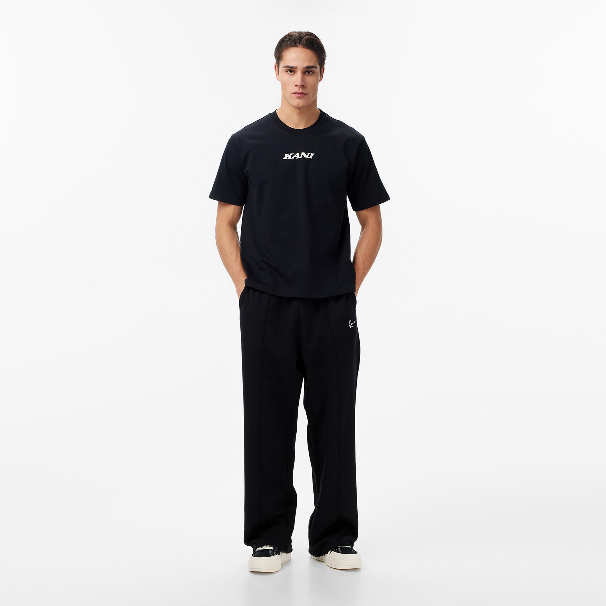 Karl Kani Retro Patch Print Erkek Siyah T-Shirt