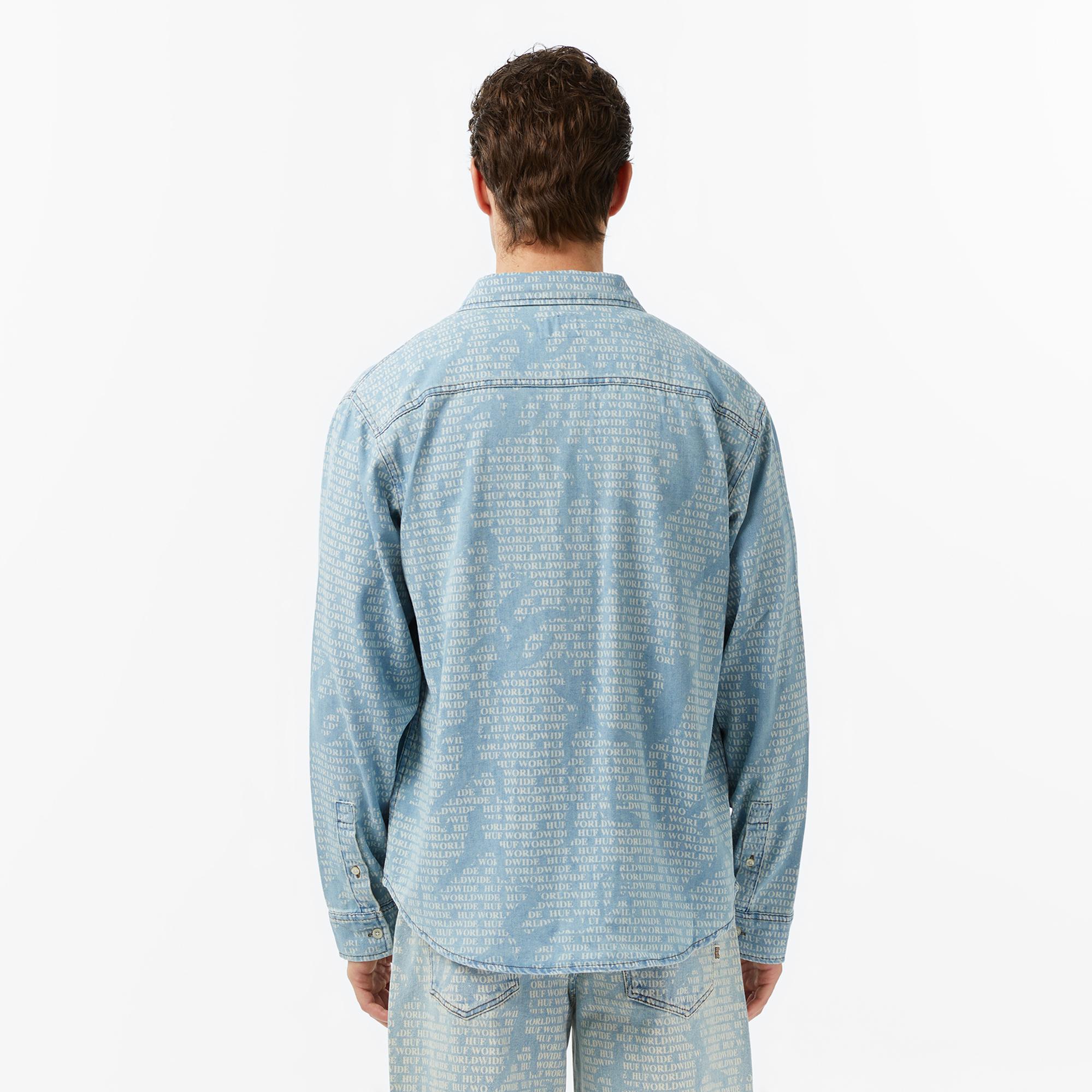 Huf Ceremony Denim Erkek Mavi Gömlek