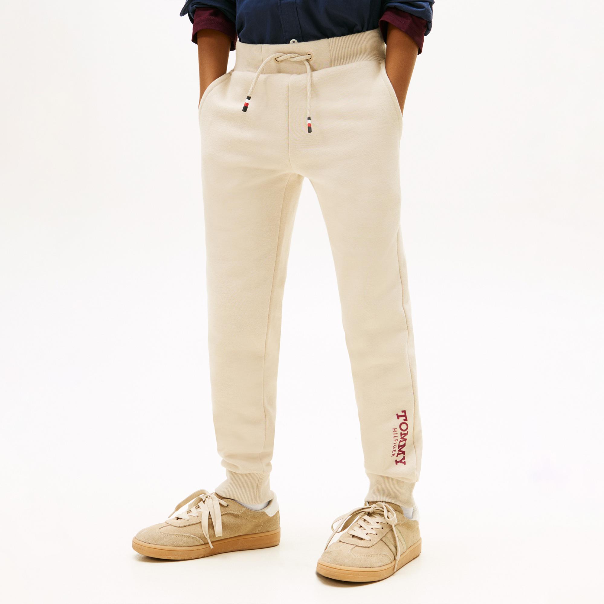 Tommy Hilfiger Monotype Print Graphic Çocuk Bej Eşofman Altı