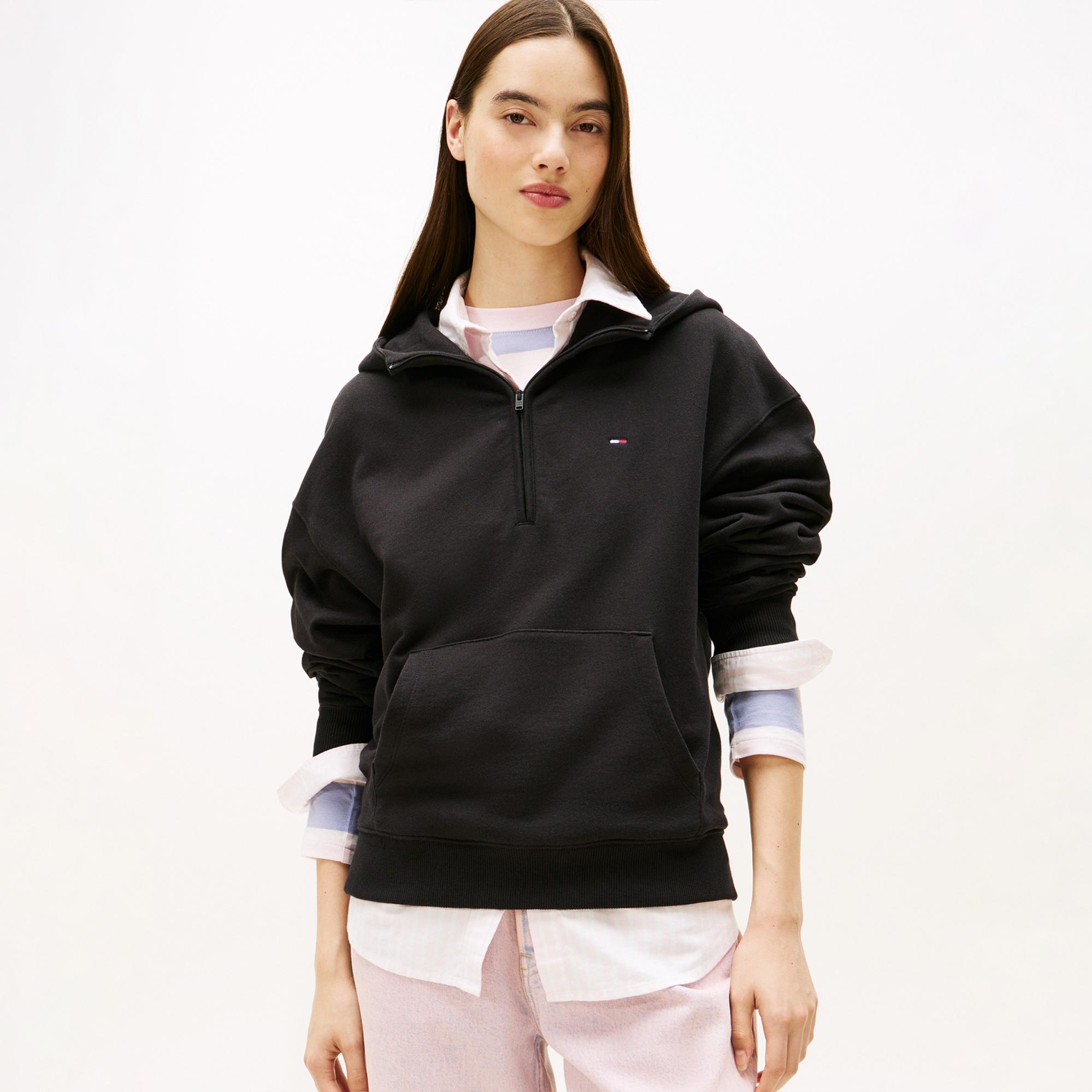 Tommy Hilfiger Kadın Siyah Sweatshirt