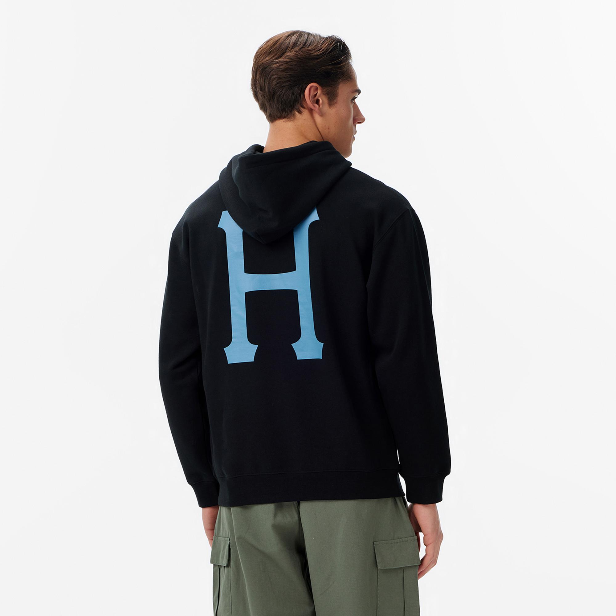 Huf Classic Pullover Erkek Siyah Sweatshirt