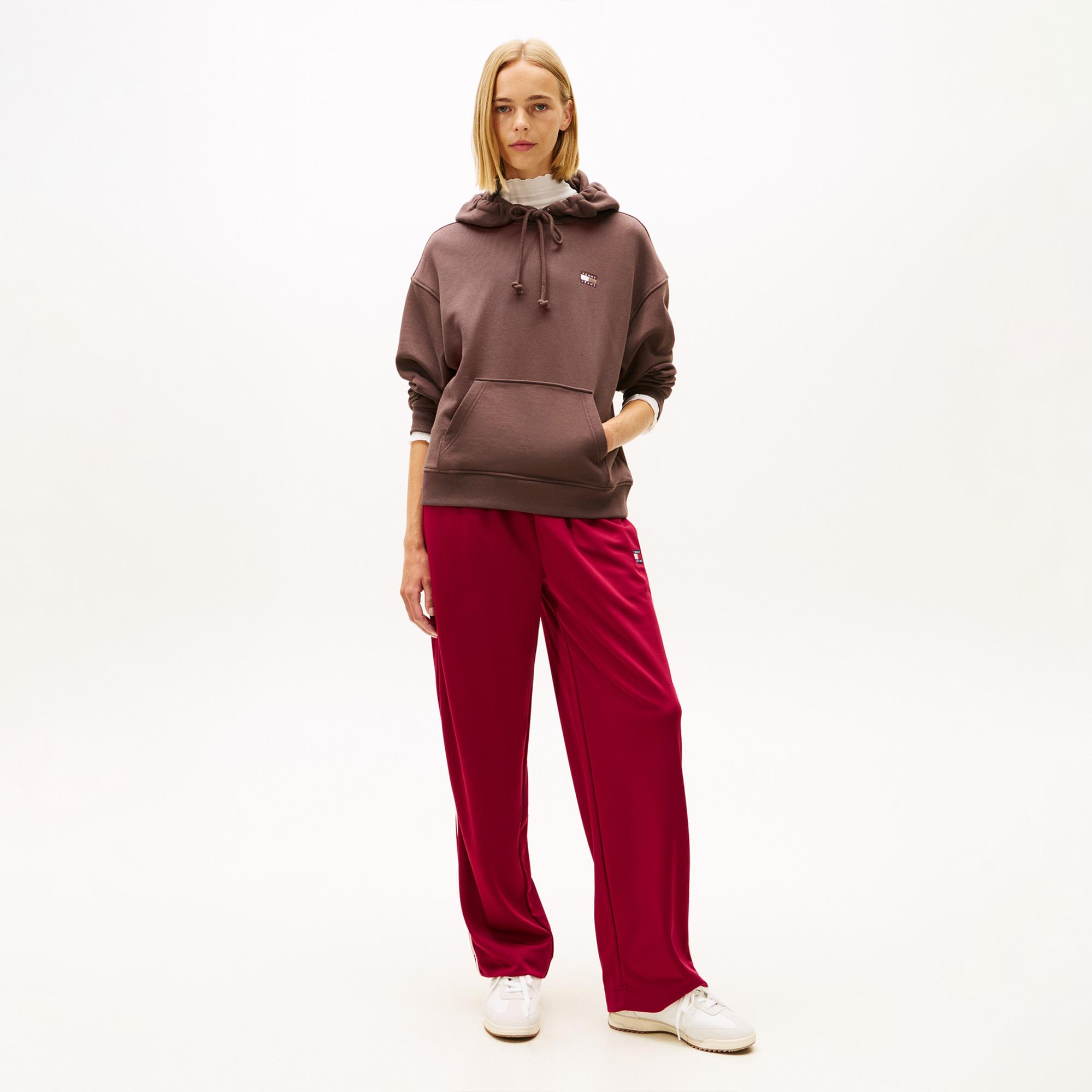 Tommy Hilfiger Bxy Badge Kadın Kahverengi Sweatshirt