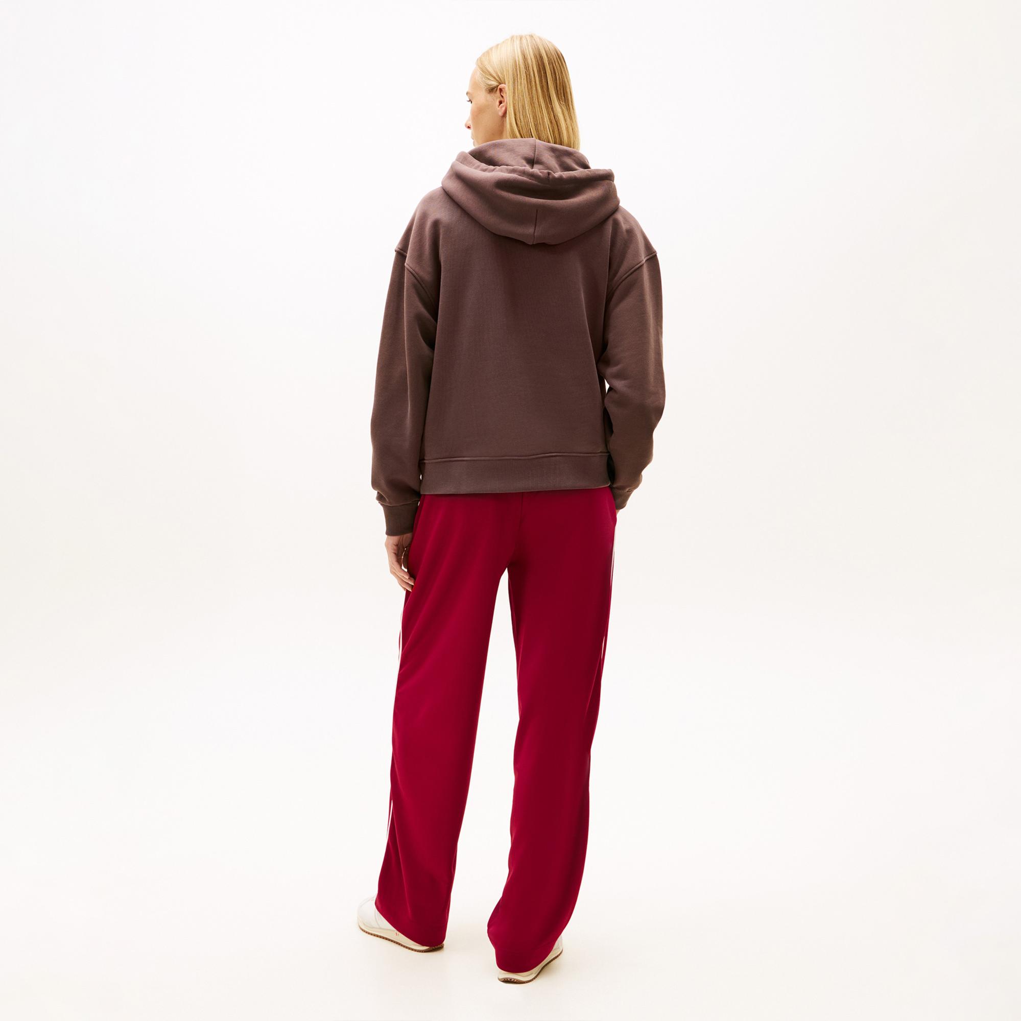 Tommy Hilfiger Bxy Badge Kadın Kahverengi Sweatshirt