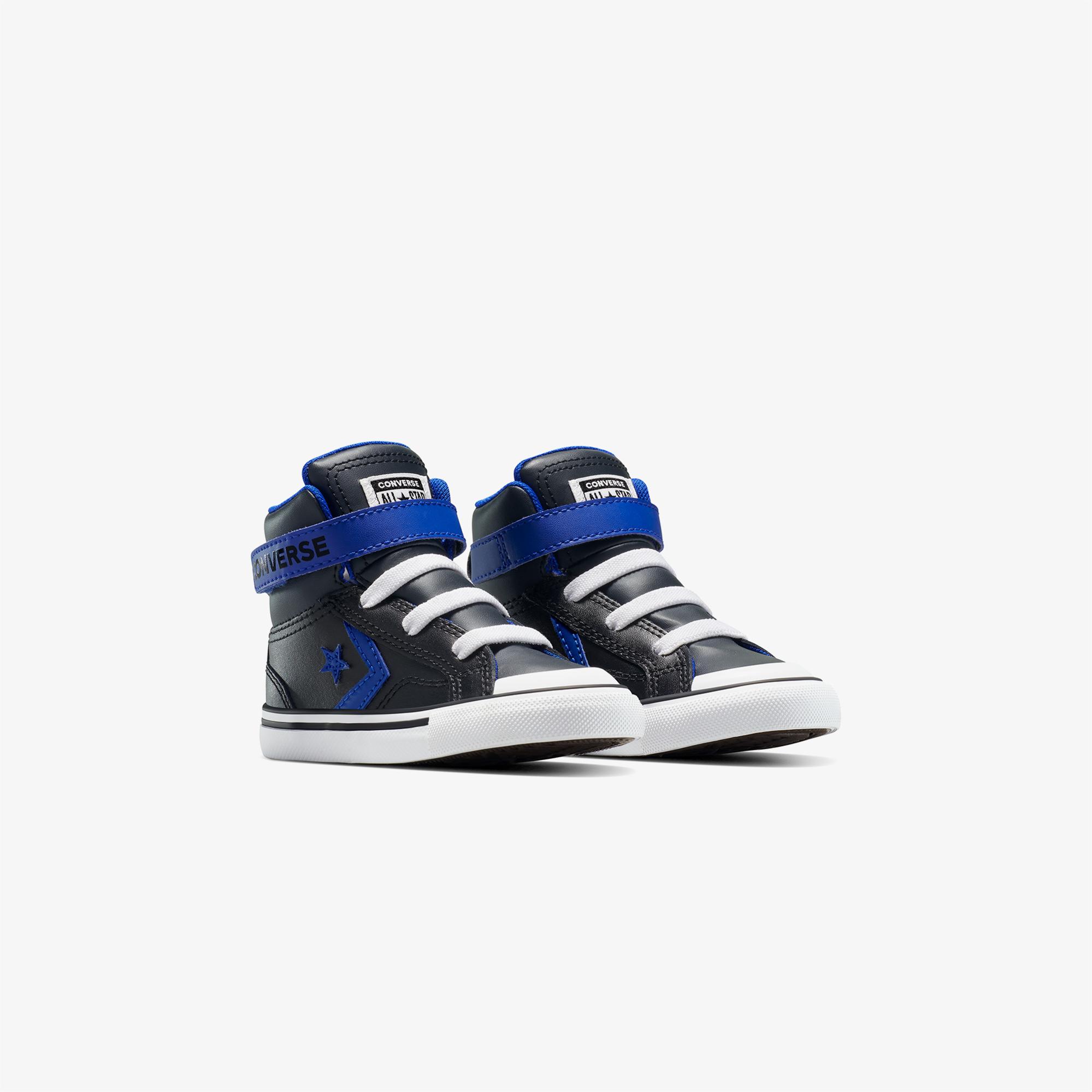 Converse Pro Blaze Strap Leather Easy On Bebek Siyah Sneaker